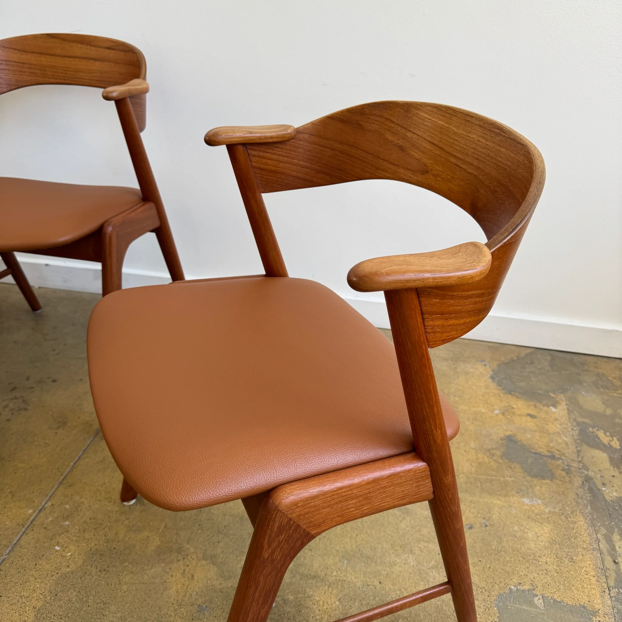Danish Moden Kai Kristiansen Model 32 Teak Chairs for Korup (Fully Restored) - Image 5