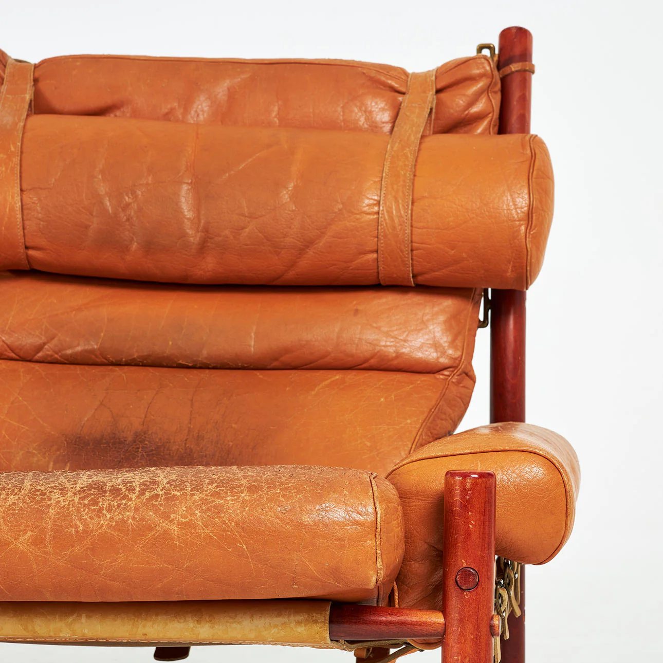 Danish Modern Arne Norell "Inca" Lounge Chair & Ottoman - Image 7