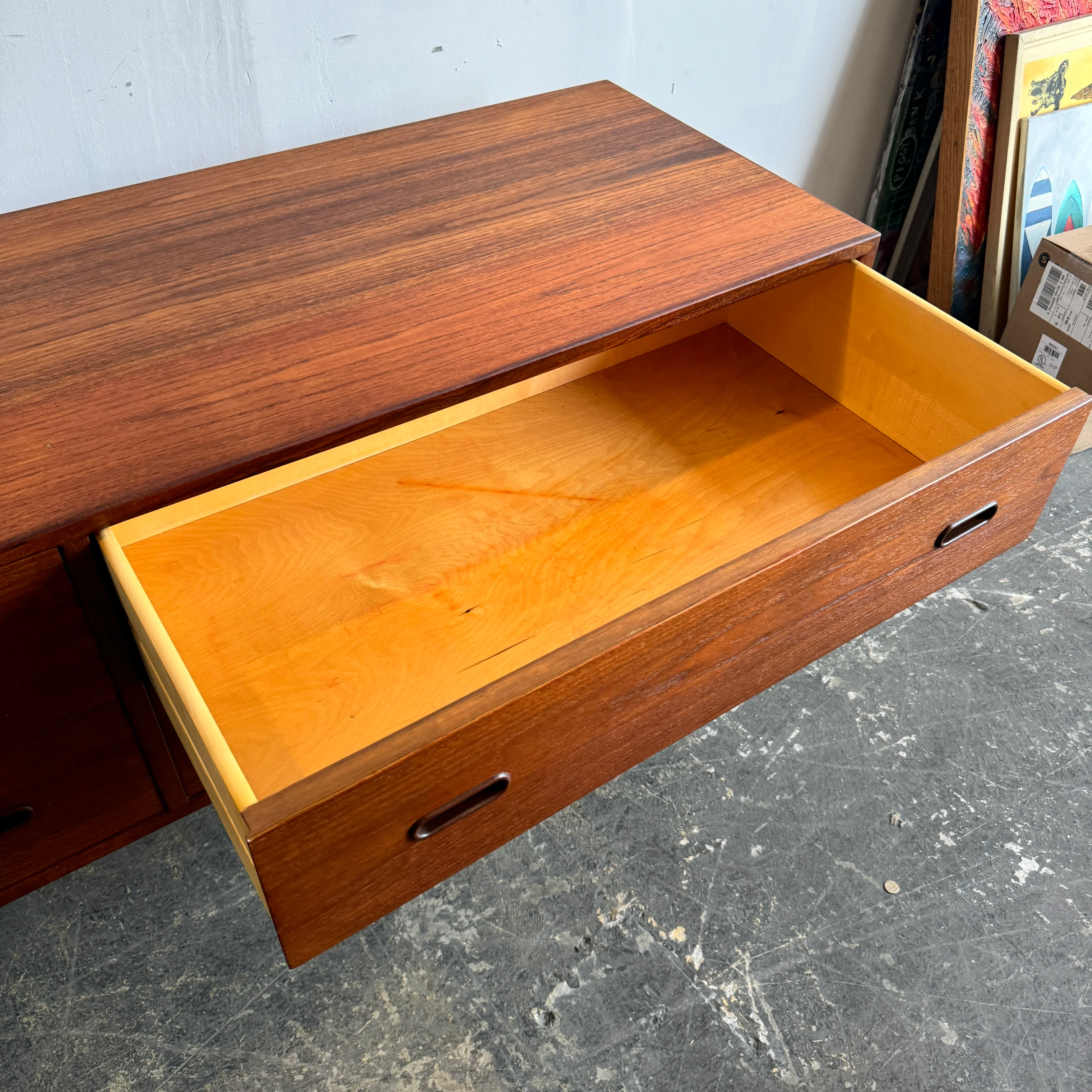 Danish Modern Arne Vodder Attribute low console or Dresser - Image 4