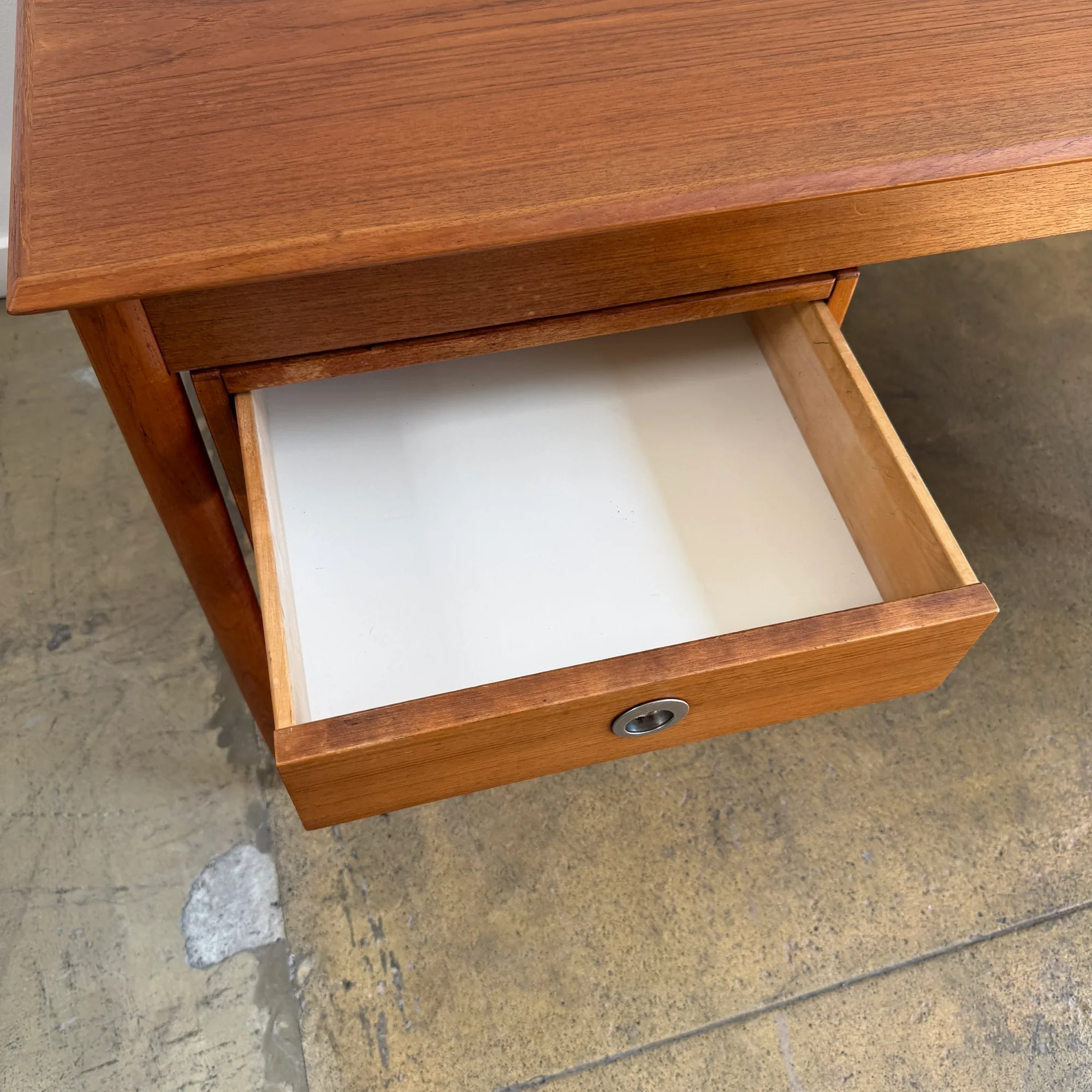 Danish Modern Arne Vodder for Sibast Mobler Teak Drop-Leaf Desk (Reversible Cabinet) - Image 8