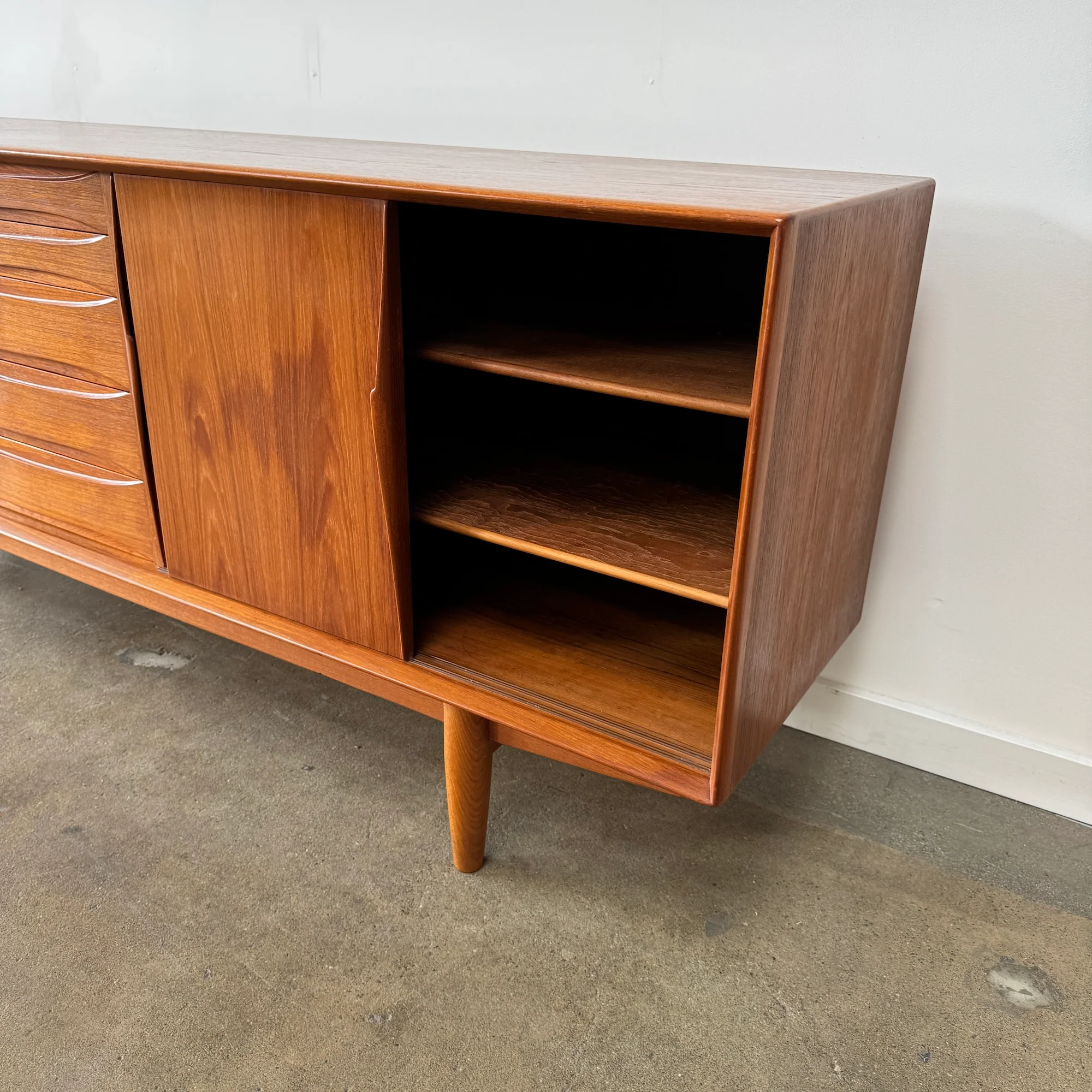 Danish Modern Arne Vodder Teak Credenza by Skovby Møbelfabrik - Image 9