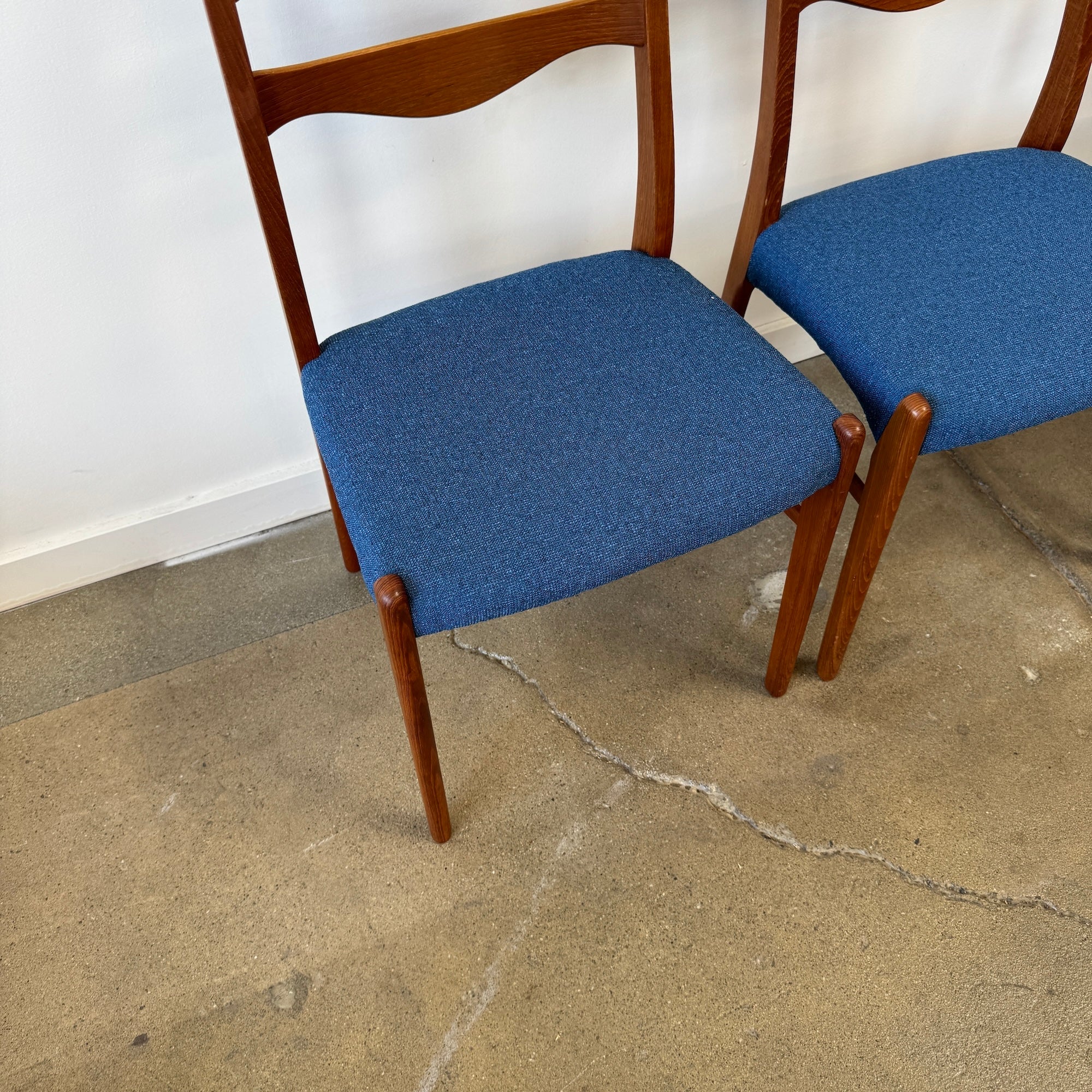 Danish Modern Arne Wahl set of 4 Teak chairs for Glyngøre - Image 7