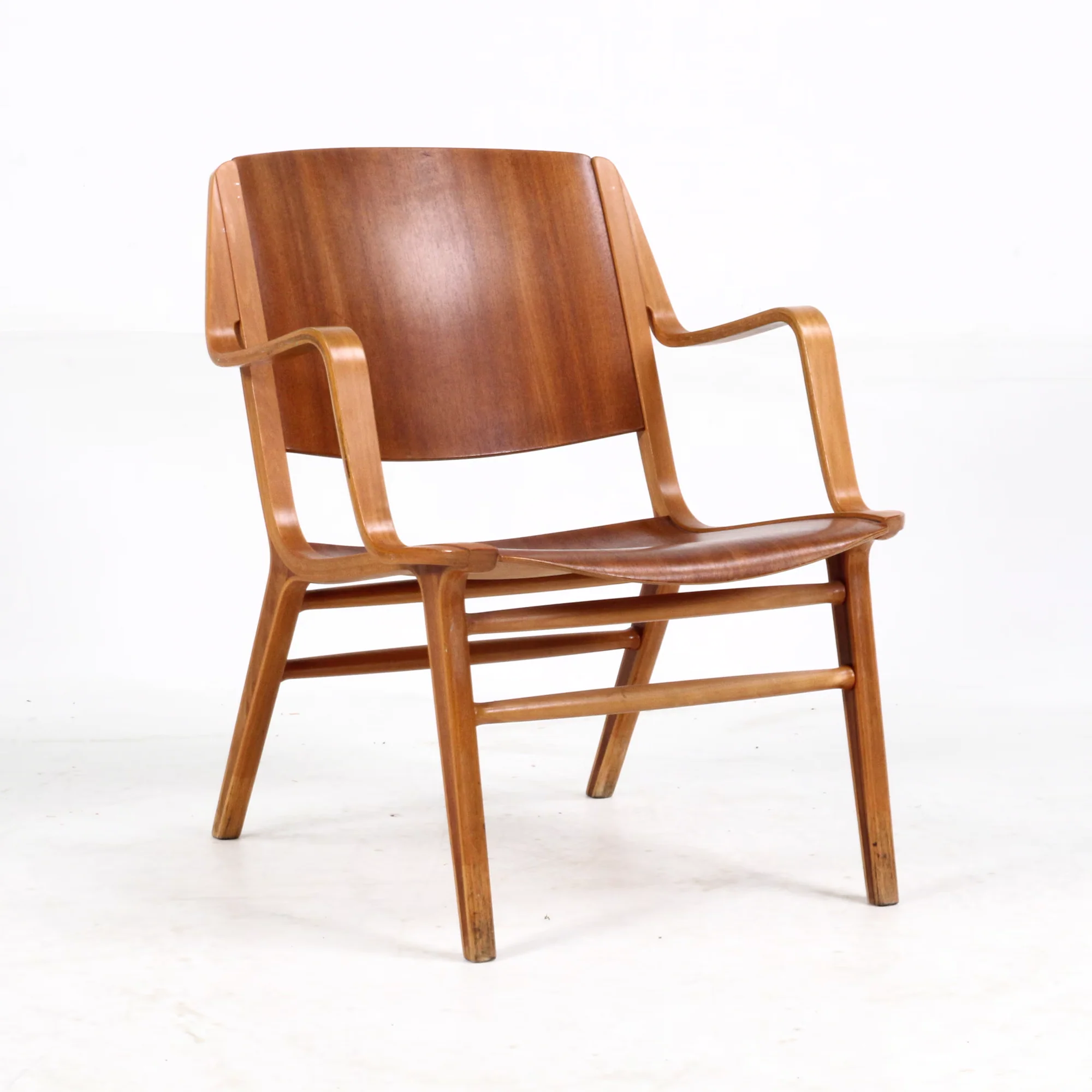 Danish Modern Ax Arm Chair by Peter Hvidt & Orla Mølgaard Nielsen