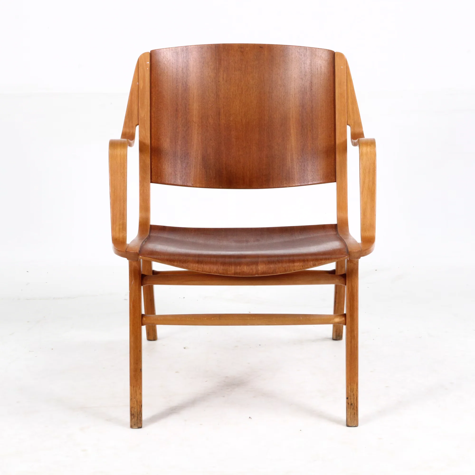 Danish Modern Ax Arm Chair by Peter Hvidt & Orla Mølgaard Nielsen - Image 3