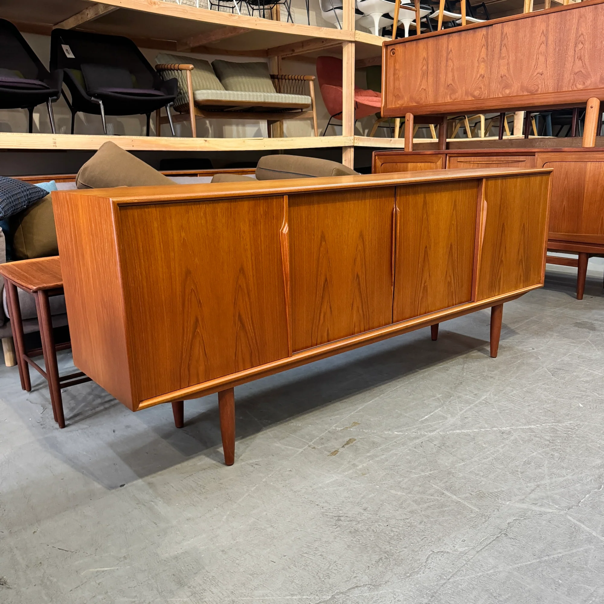 Danish Modern Axel Christiansen Teak Long Credenza for Aco Møbler - Image 2