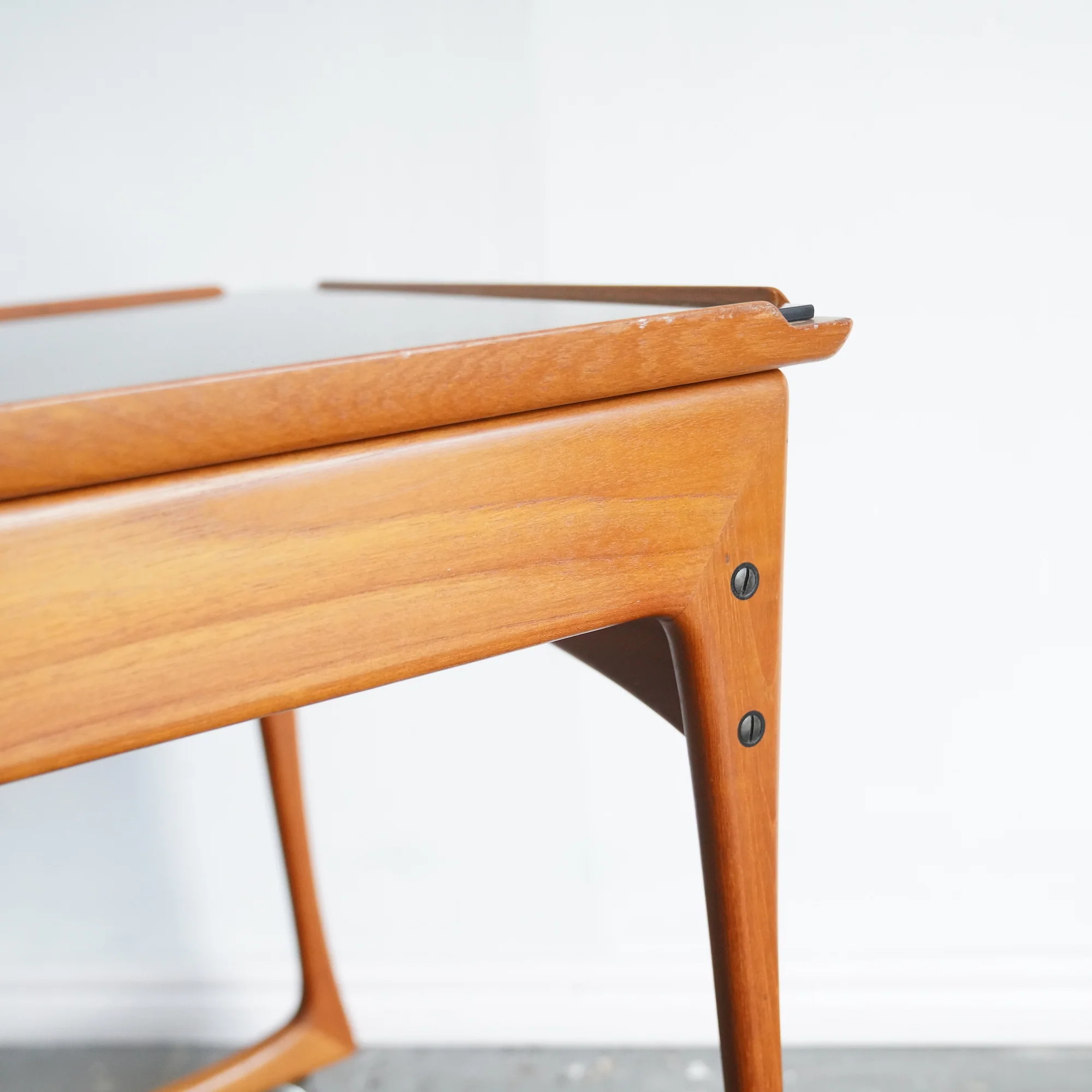 Danish Modern Bar Cart in Teak by Ingvar Jensen - Image 4