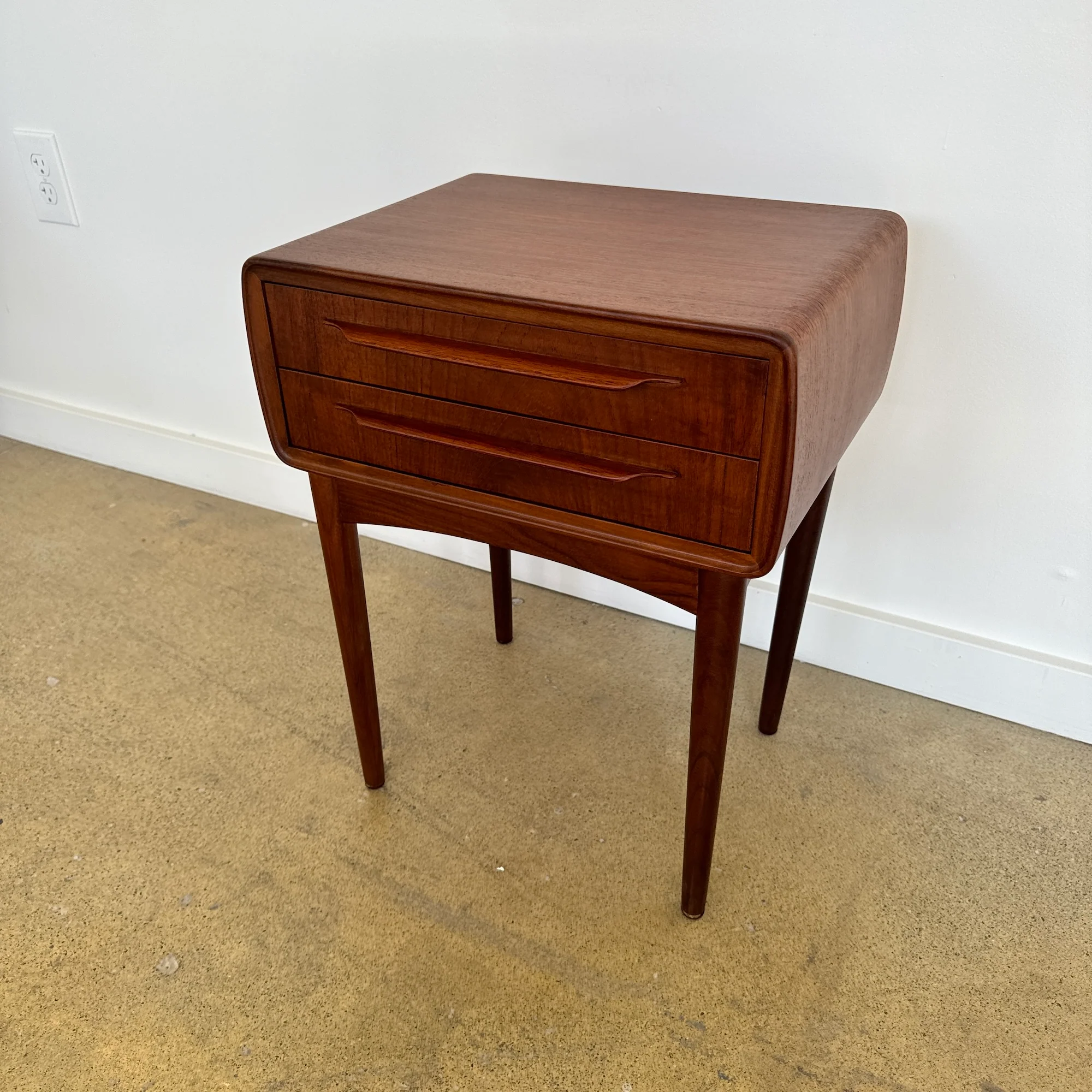 Danish Modern Bedside Table in Teak by Johannes Andersen for CFC Silkeborg - Image 6