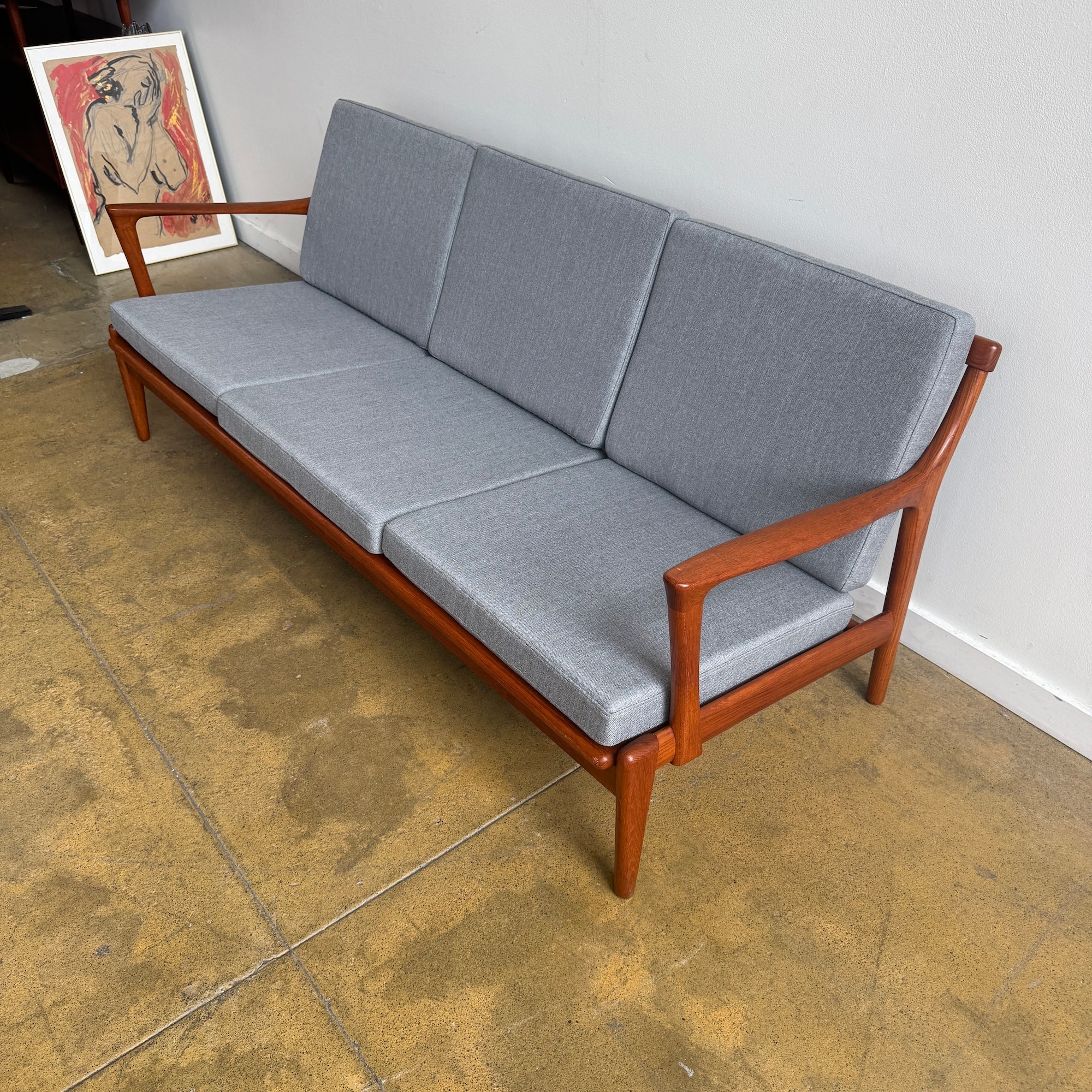 Danish Modern Bertil Fridhagen "Kuba" Sofa for Bröderna Andersson, 1960s - Image 8