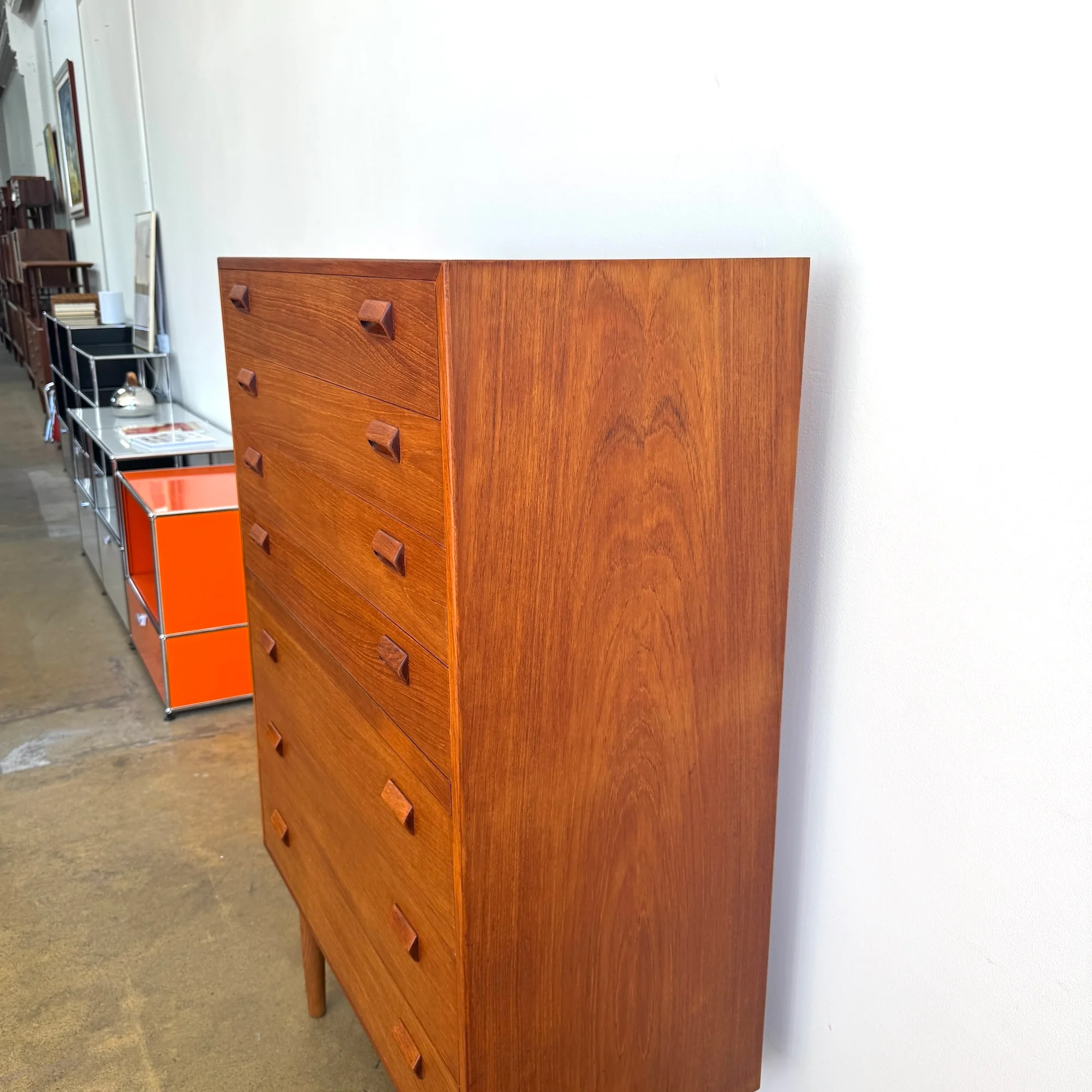 Danish Modern Borge Mogensen High Teakwood 7- Drawer Dresser (Refinished) - Image 3