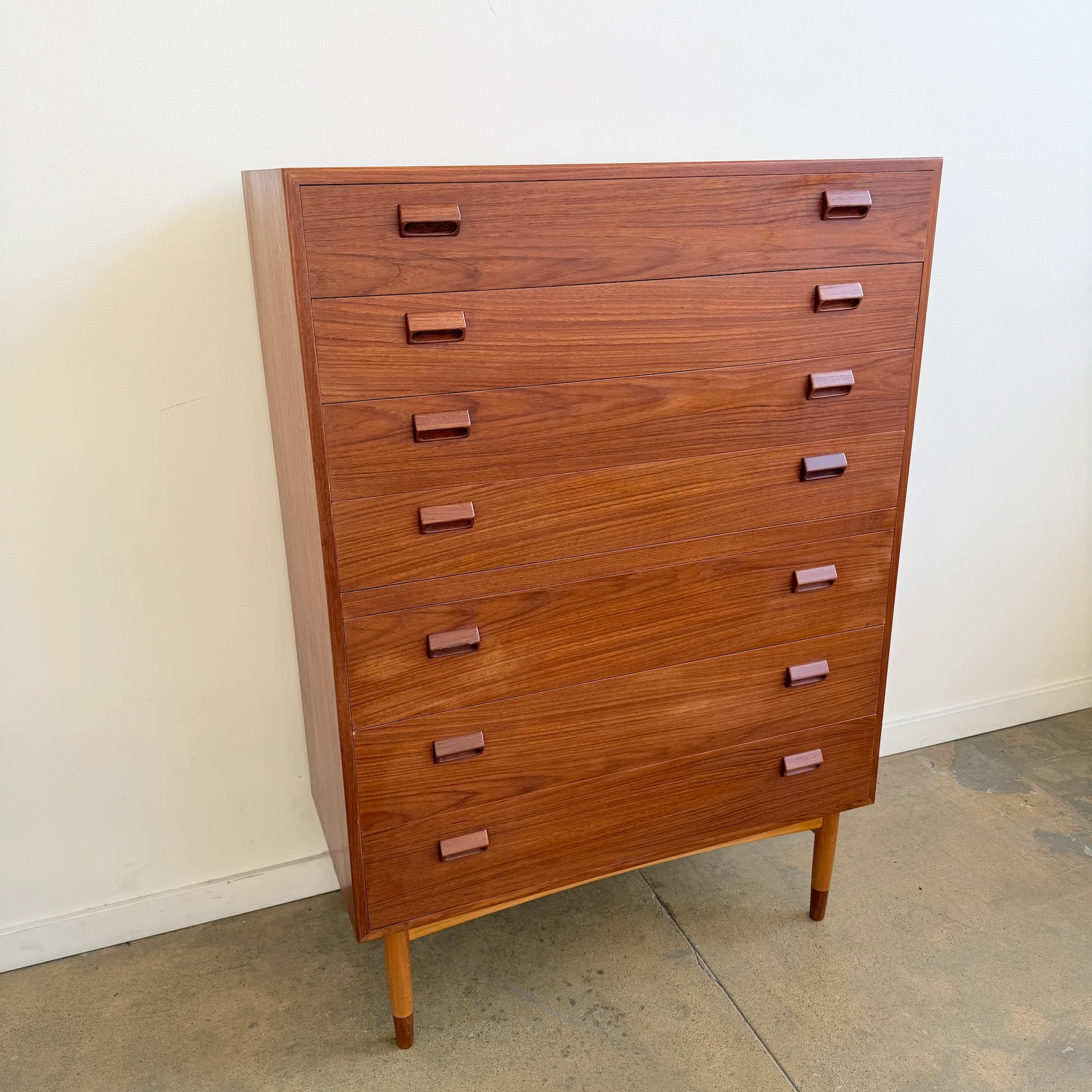 Danish Modern Borge Mogensen Large Teakwood 7- Drawer Dresser - Image 2