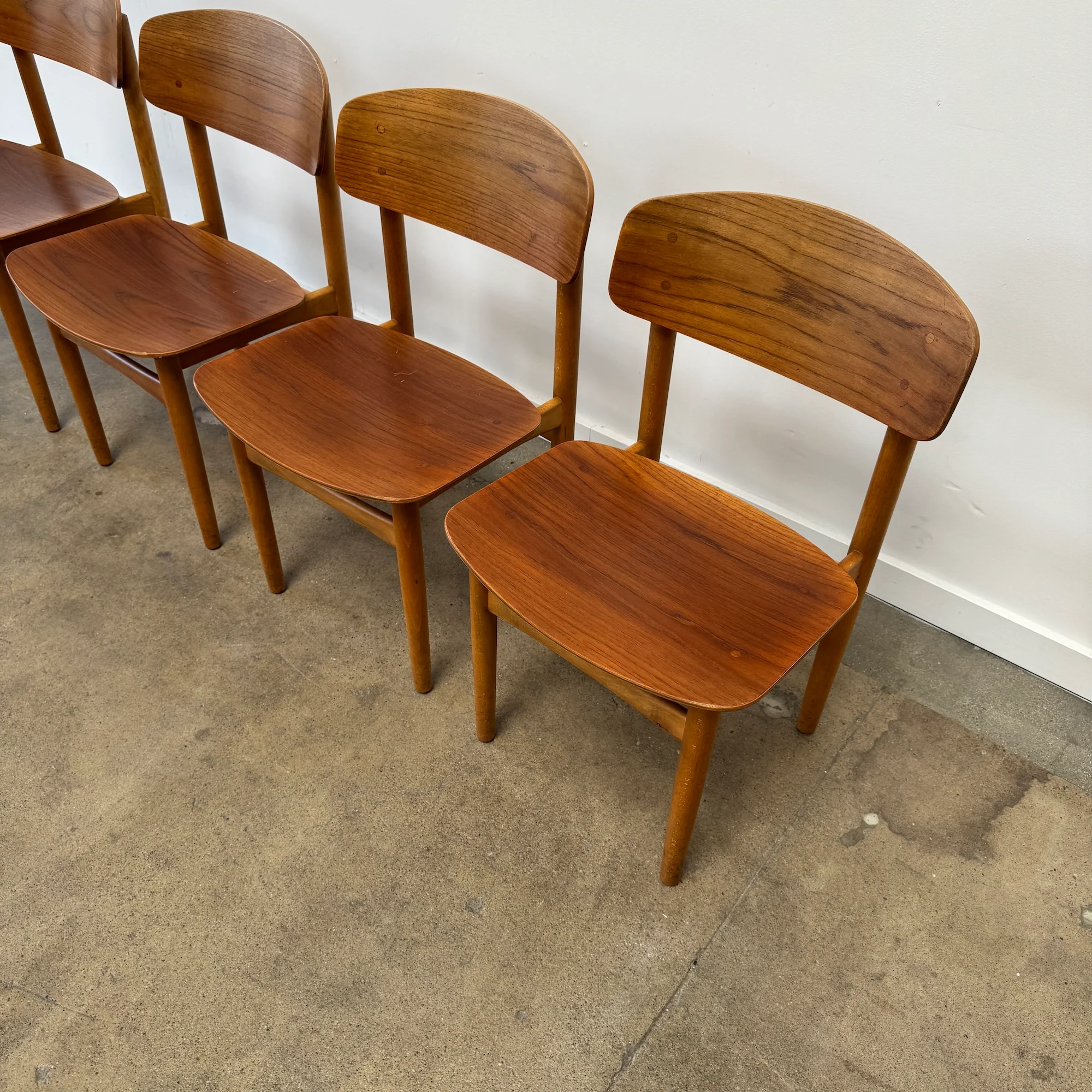 Danish Modern Børge Mogensen Model 122 Dining Chairs for Søborg Møbelfabrik - Image 5