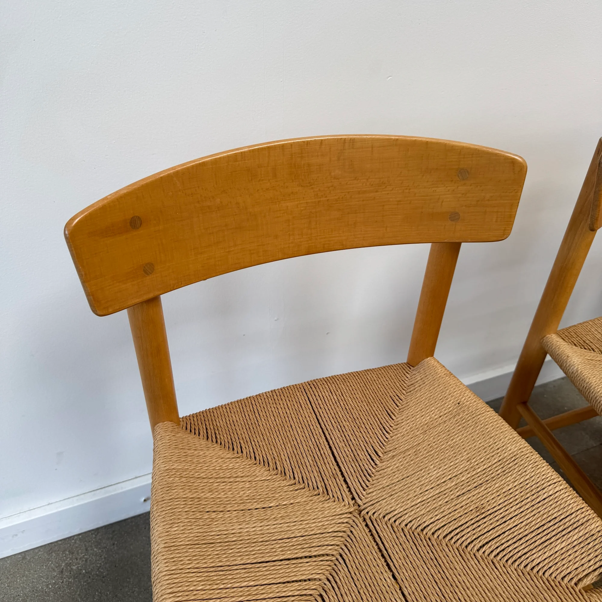Danish Modern Borge Mogensen Set of 4 J39 Dining Chair - Image 5