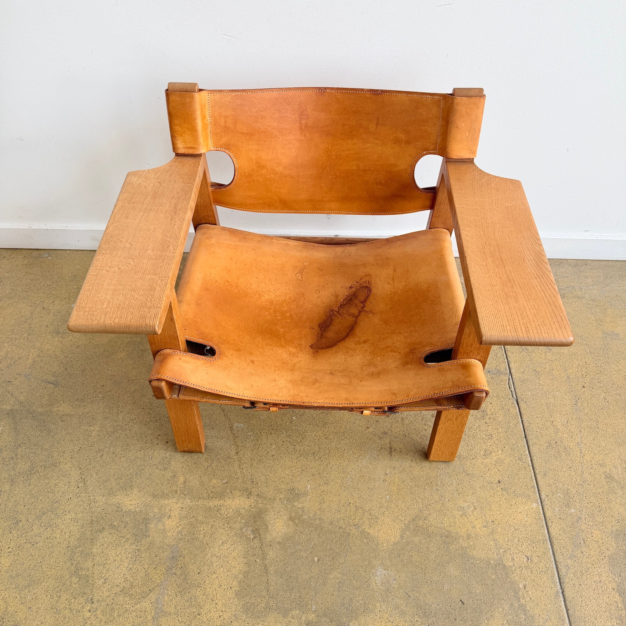 Danish Modern Børge Mogensen "Spanish Chair" by Fredericia - Image 3