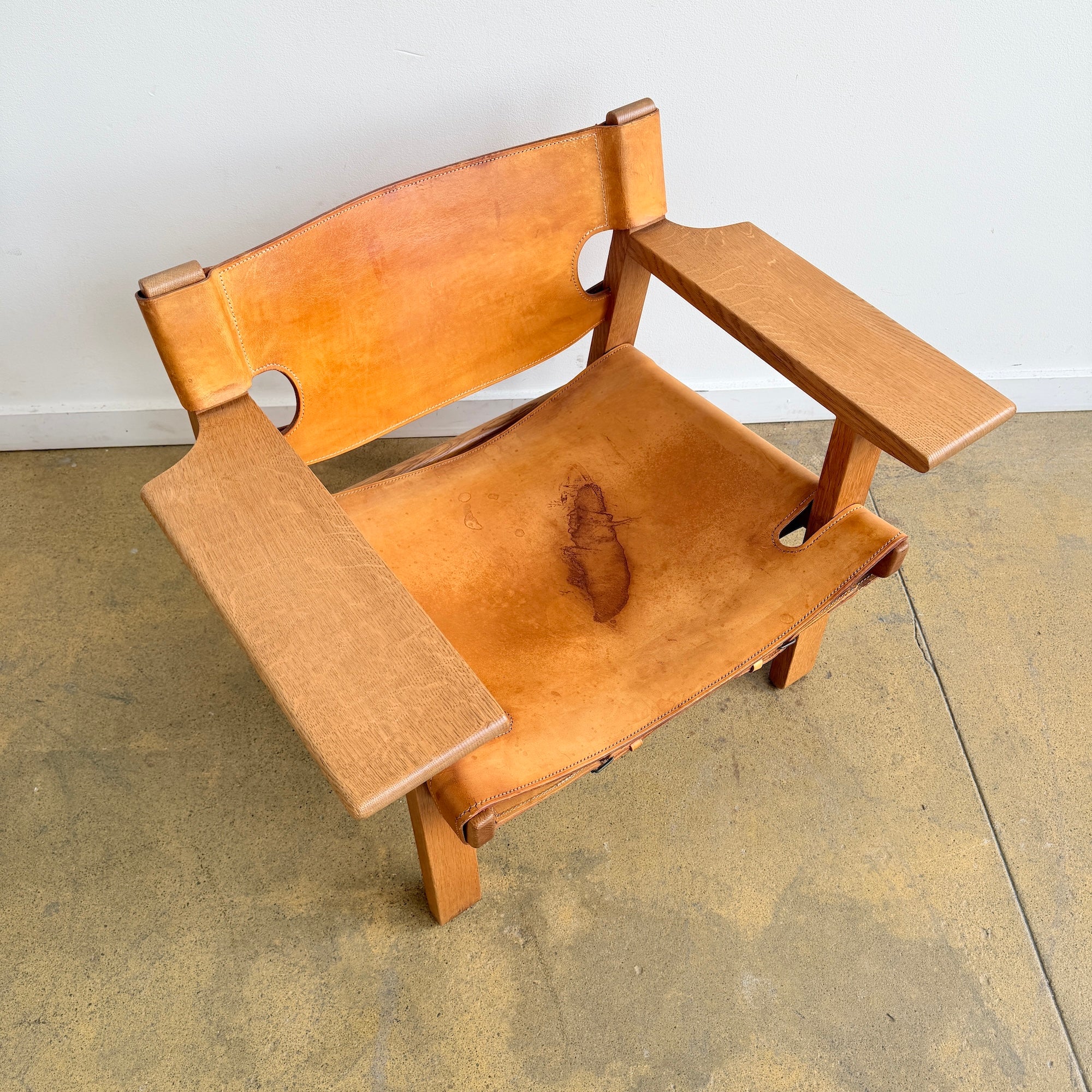 Danish Modern Børge Mogensen "Spanish Chair" by Fredericia - Image 5