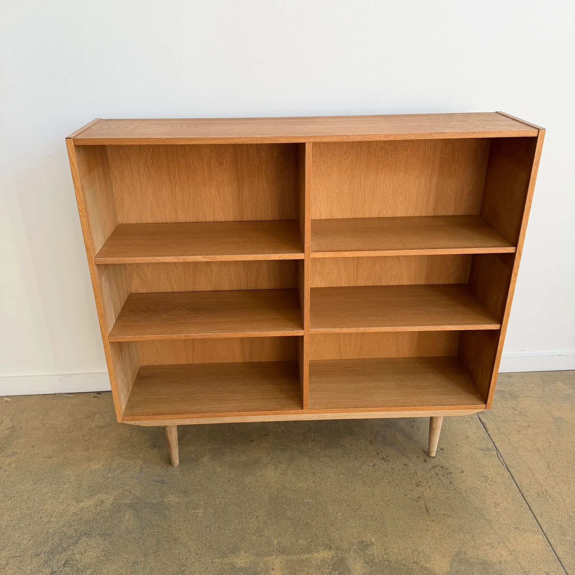 Danish Modern Børge Mogensen Style Oak Double Bookshelf - Image 3