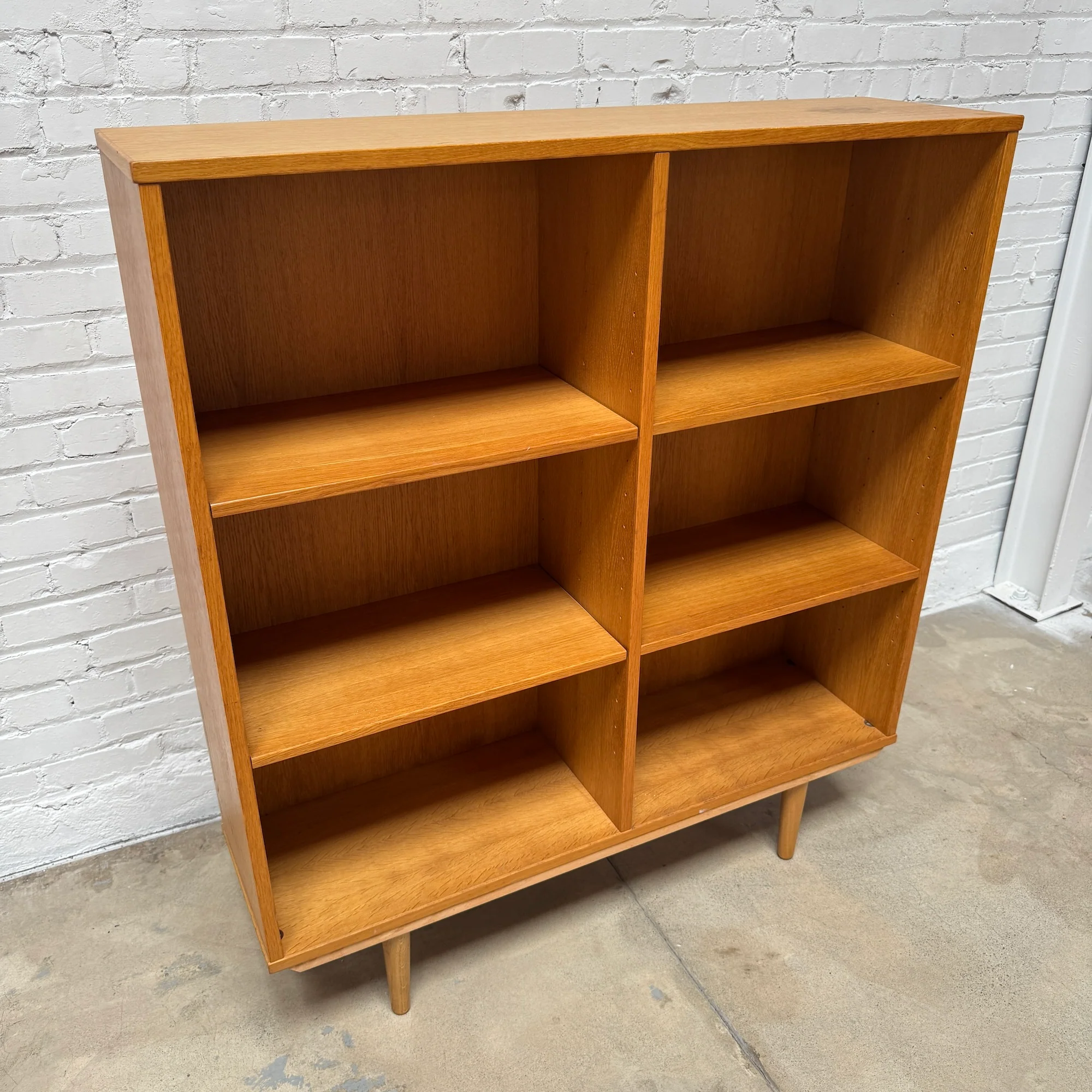 Danish Modern Børge Mogensen Style Oak Double Bookshelf - Image 3