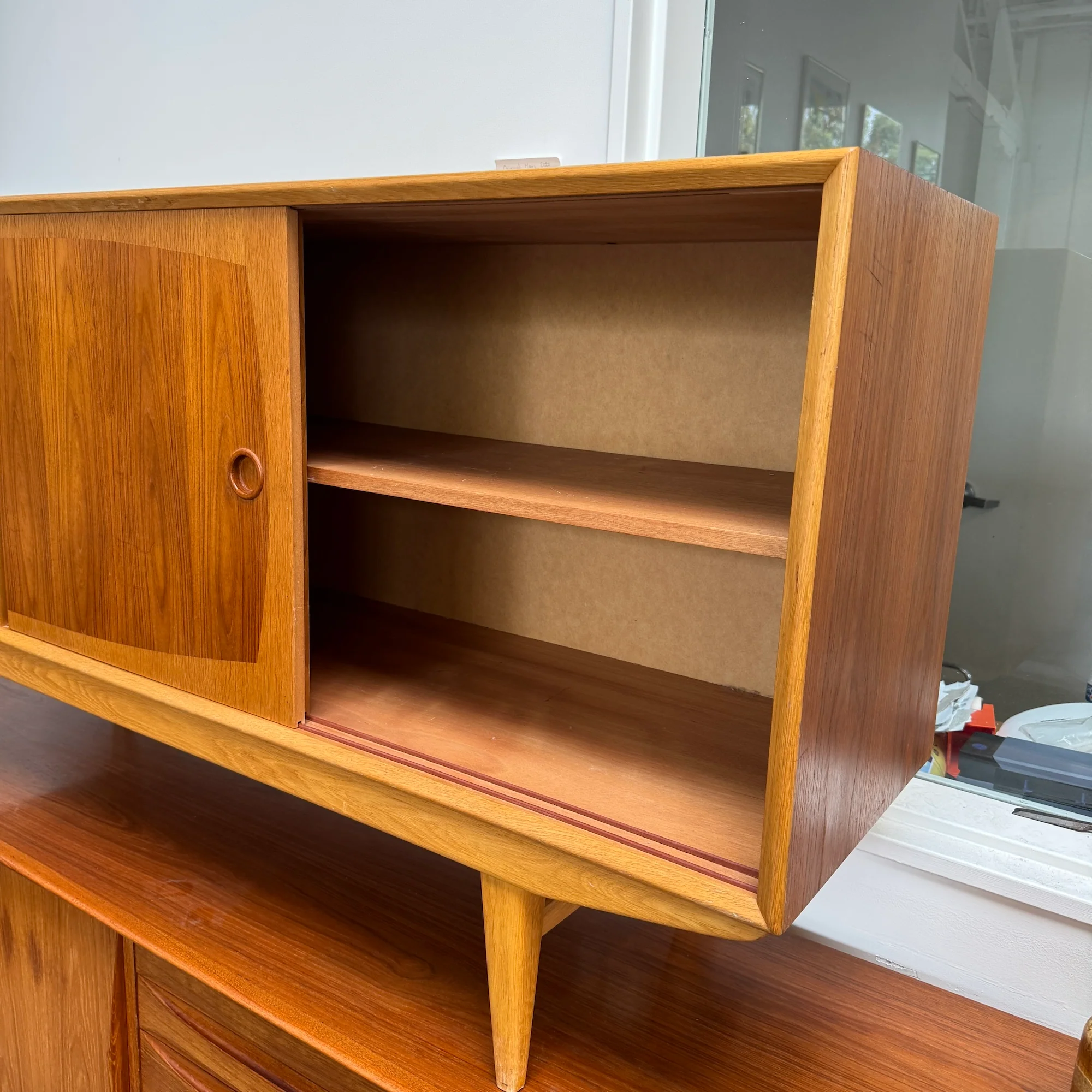 Danish Modern “Borgia” Teak & Oak Sideboard - Image 4