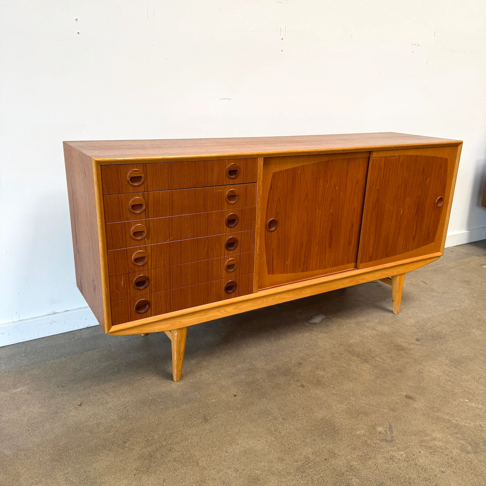 Danish Modern “Borgia” Teak & Oak Sideboard by IKEA, 1950s - Image 2