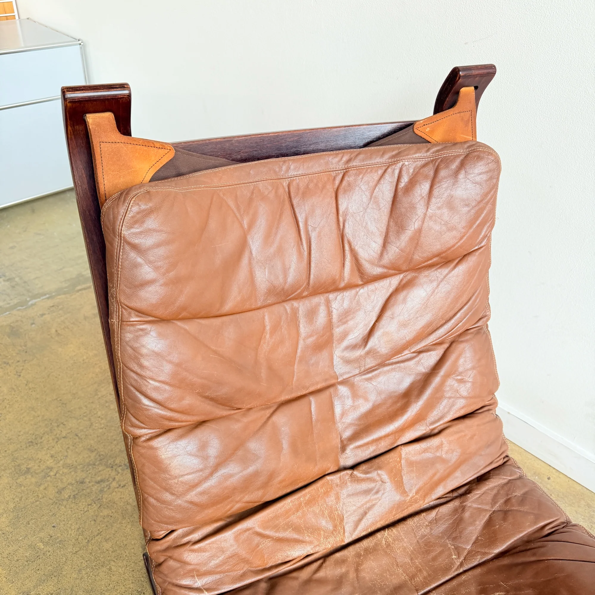 Danish Modern Brammin Møbler "Focus" lounge Chair & Ottoman - Image 4