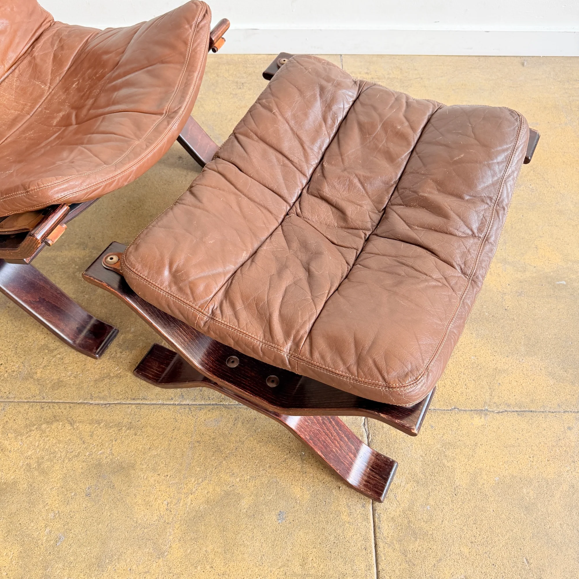Danish Modern Brammin Møbler "Focus" lounge Chair & Ottoman - Image 5