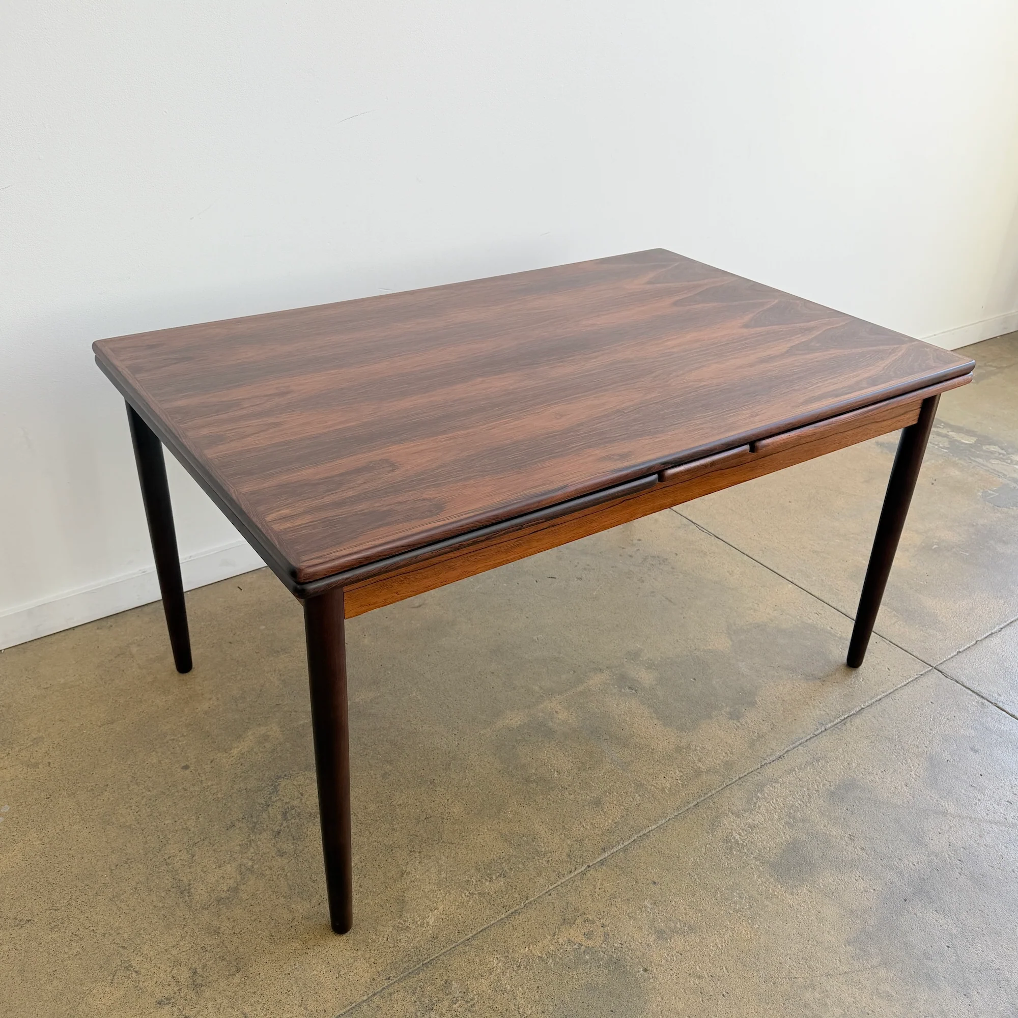 Danish Modern Brazilian Rosewood Extendable Dining Table (Restored) - Image 2