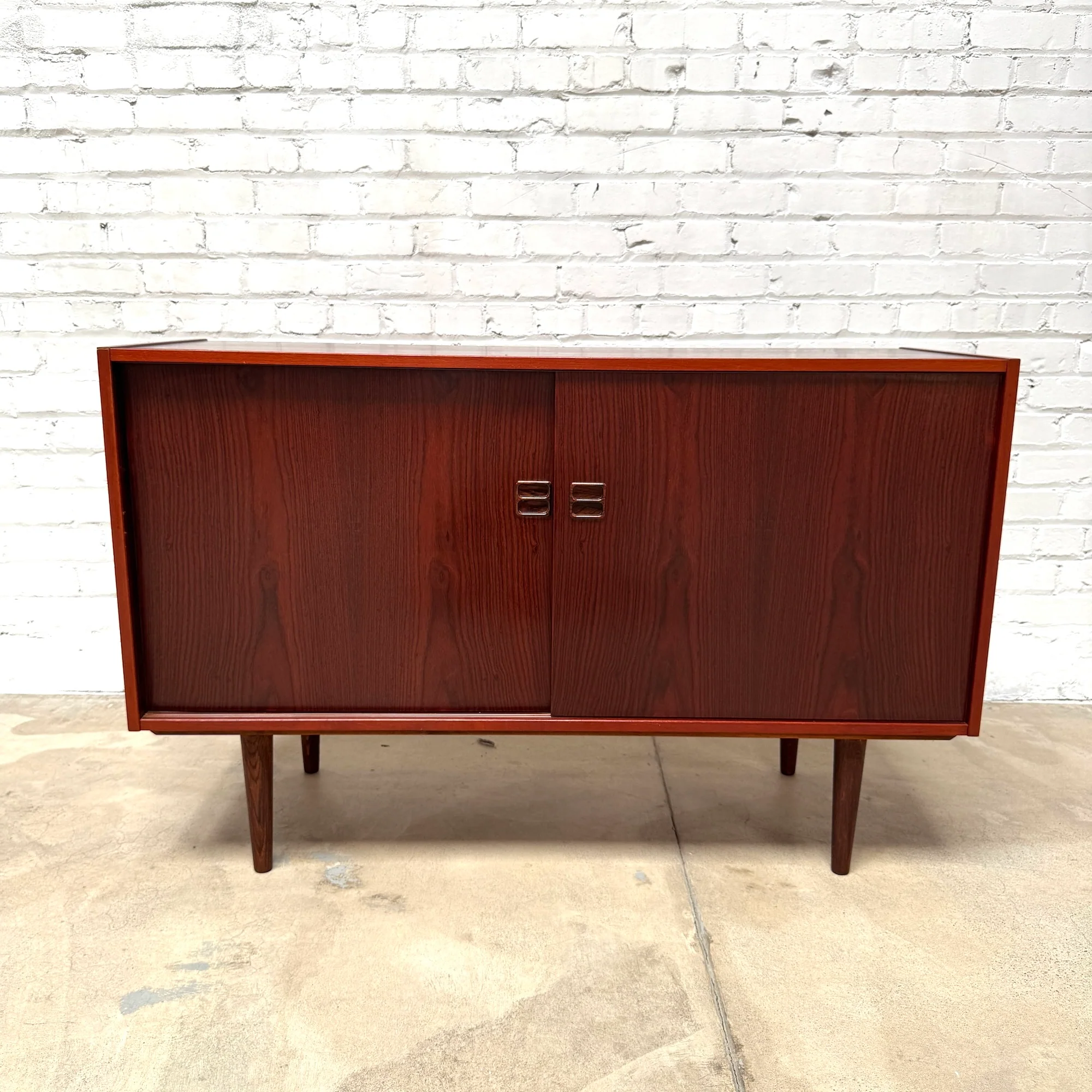 Danish Modern Compact Rosewood Sideboard