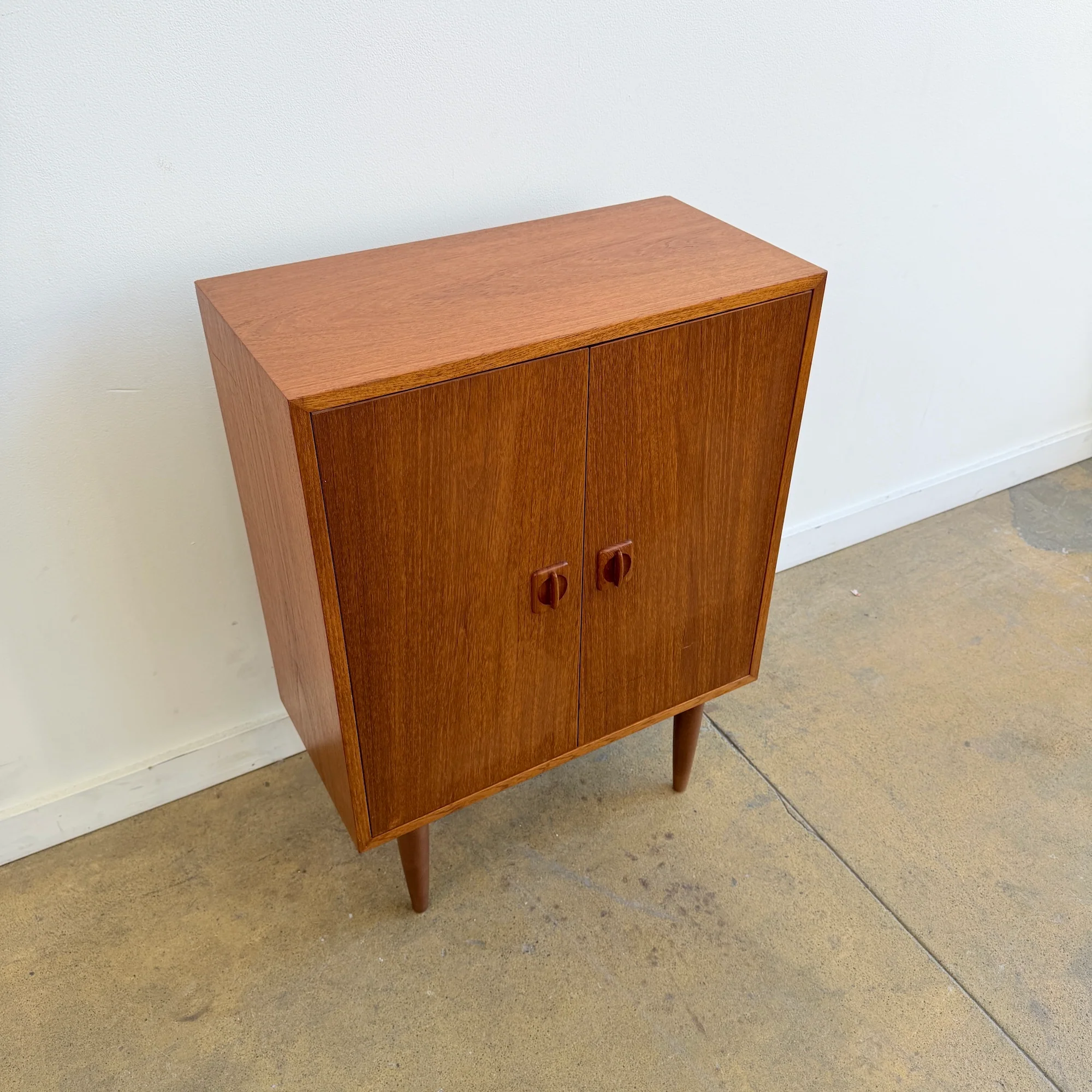 Danish Modern Compact Teak Cabinet - Image 3
