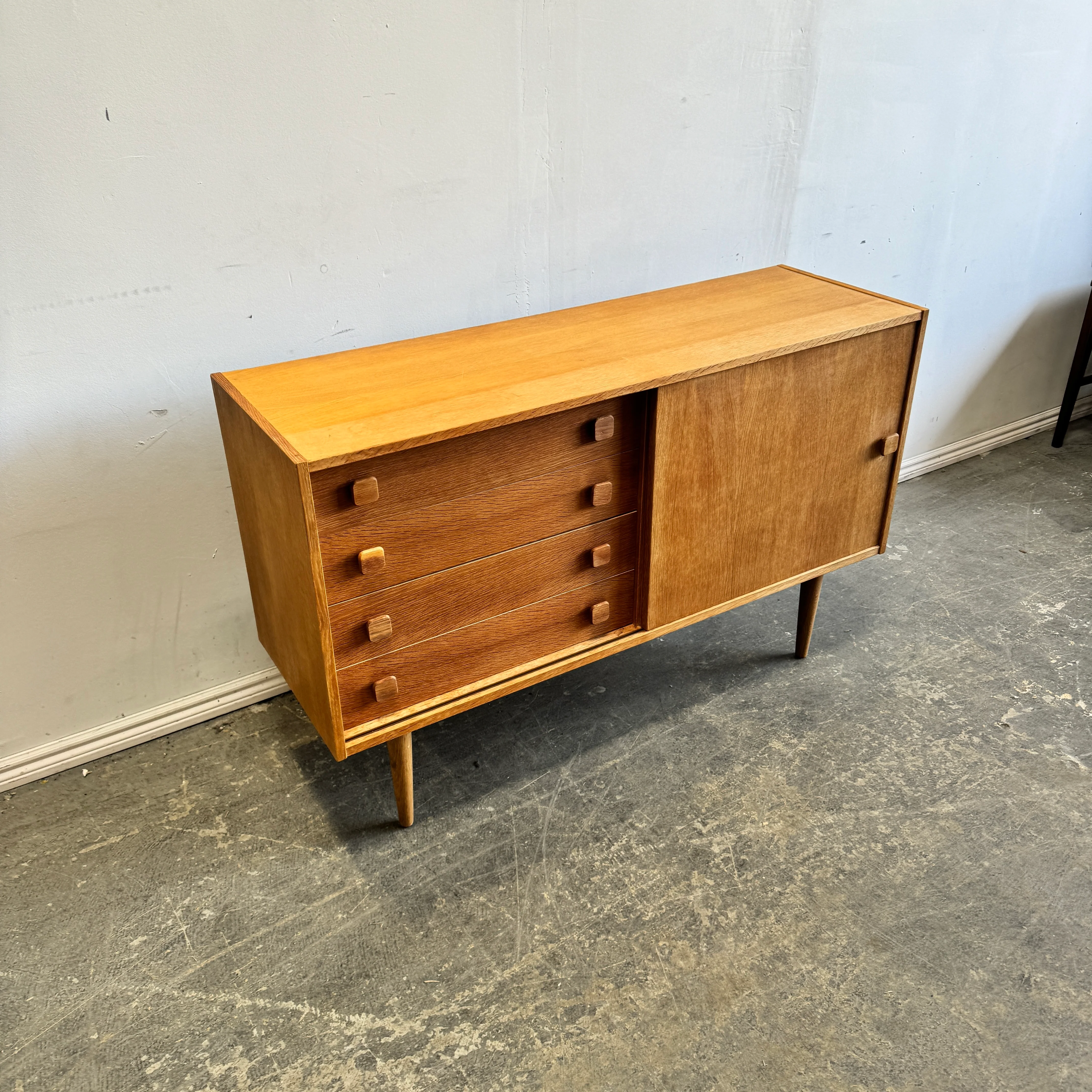 Danish Modern Domino Mobler Oakwood Compact Credenza - Image 2