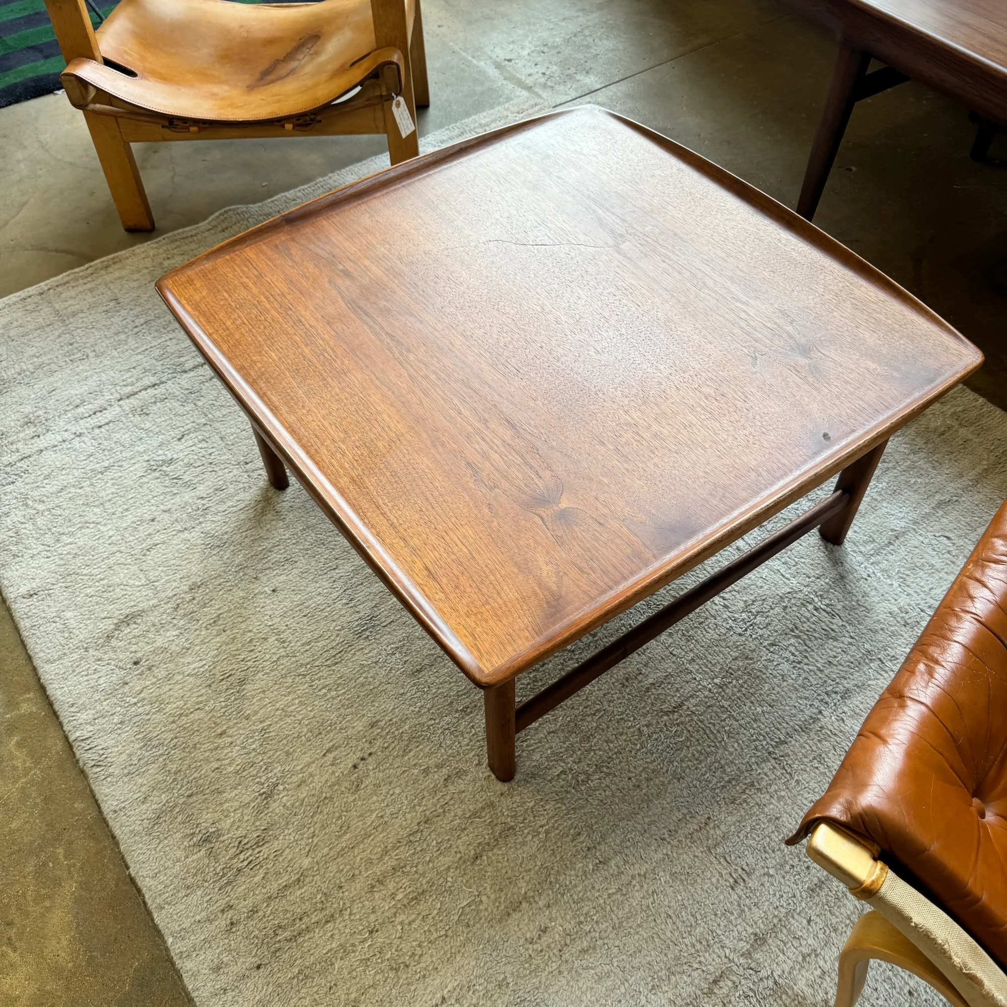 Danish Modern Dux Square Teak coffee table by Folke Ohlsson - Image 2