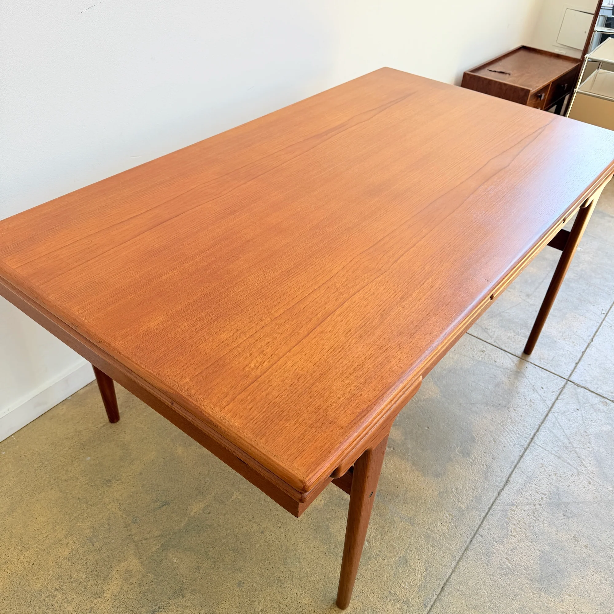 Danish Modern Ejvind Johansson Teak Expandable table by Ivan Gern - Image 7