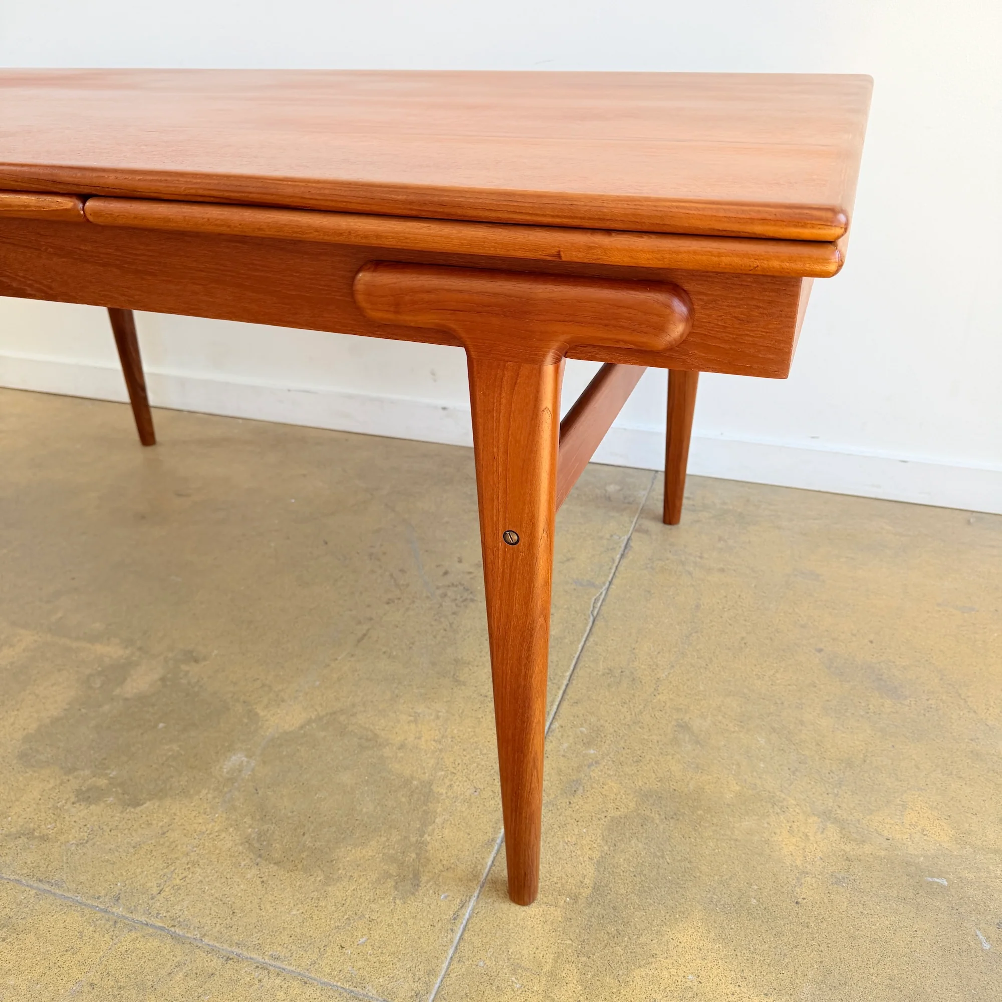 Danish Modern Ejvind Johansson Teak Expandable table by Ivan Gern - Image 9