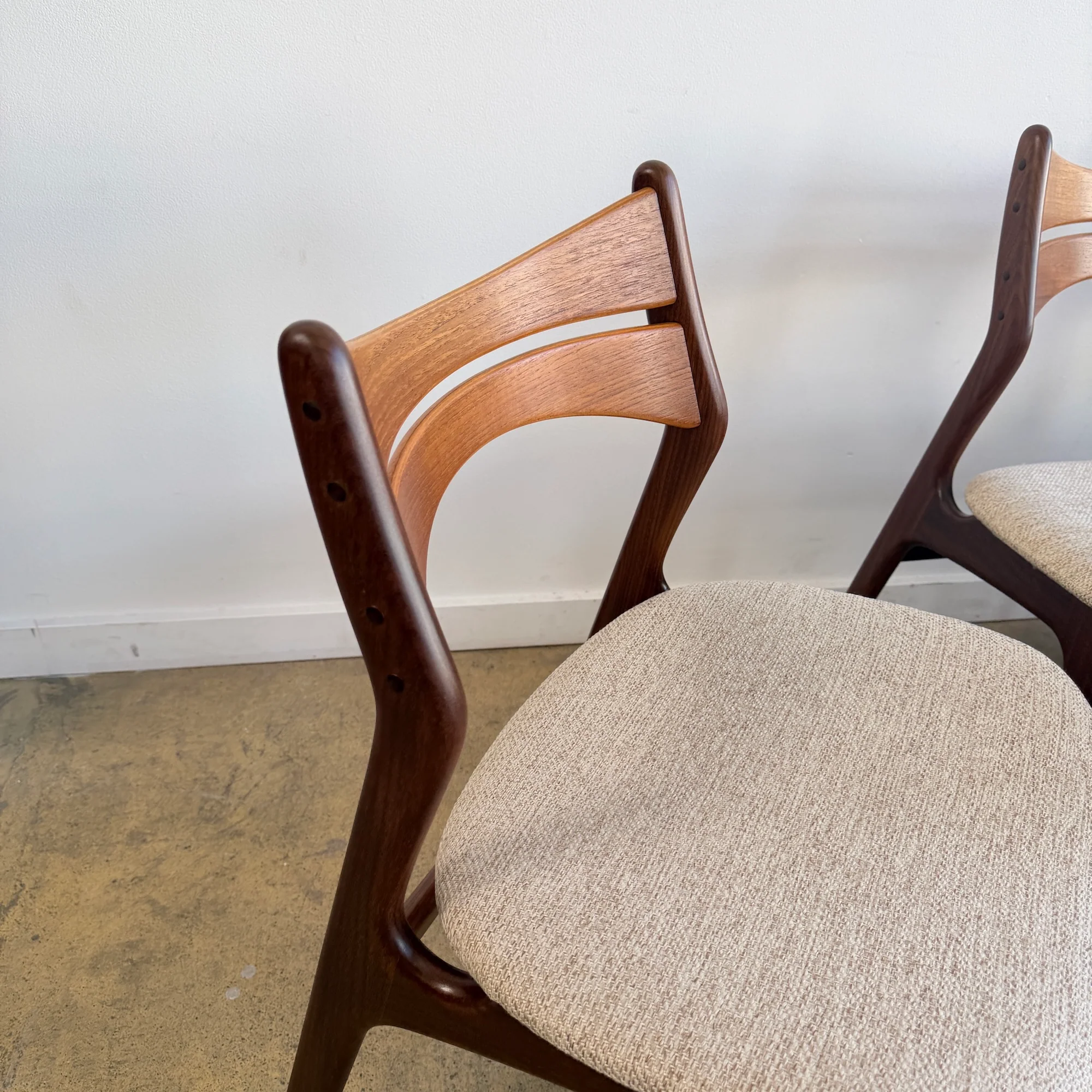 Danish Modern Erik Buch Model 310 Teak dining chairs - Set of 6 - Image 7
