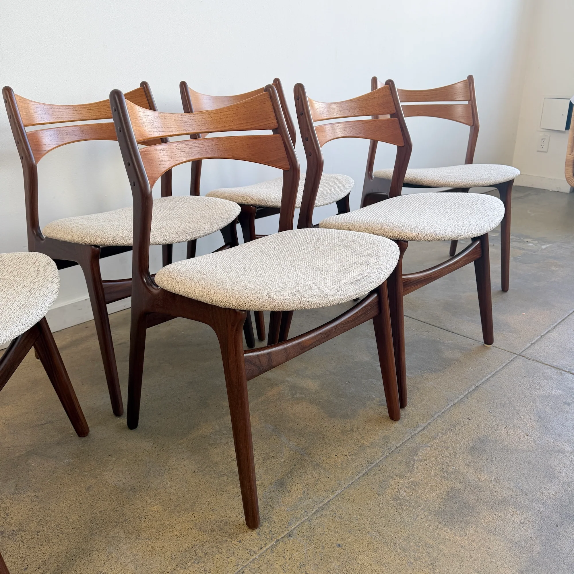 Danish Modern Erik Buch Model 310 Teak dining chairs - Set of 6 - Image 9