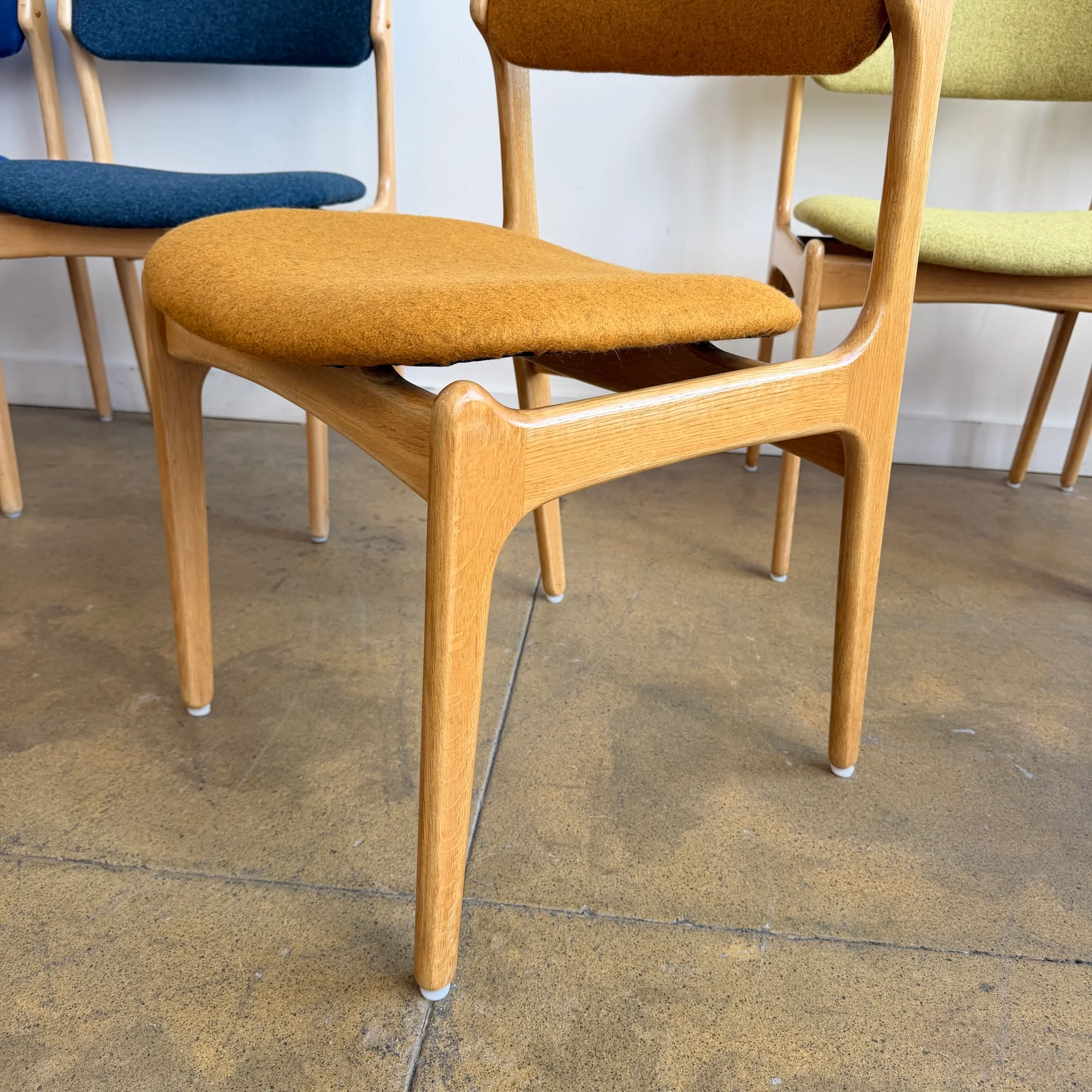 Danish Modern Erik Buch Model 49 Oakwood Dining chairs - Image 5