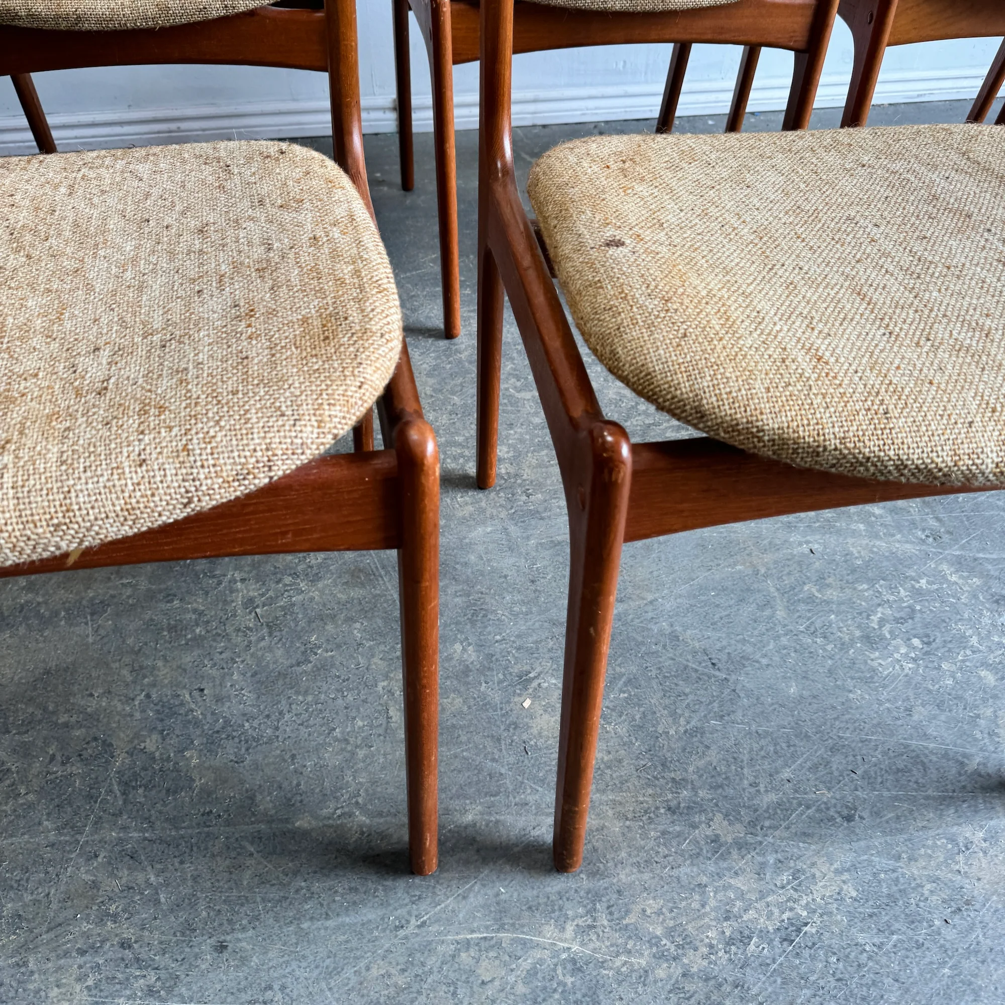 Danish Modern Erik Buch Model 49 Set of 6 teak chairs - Image 6