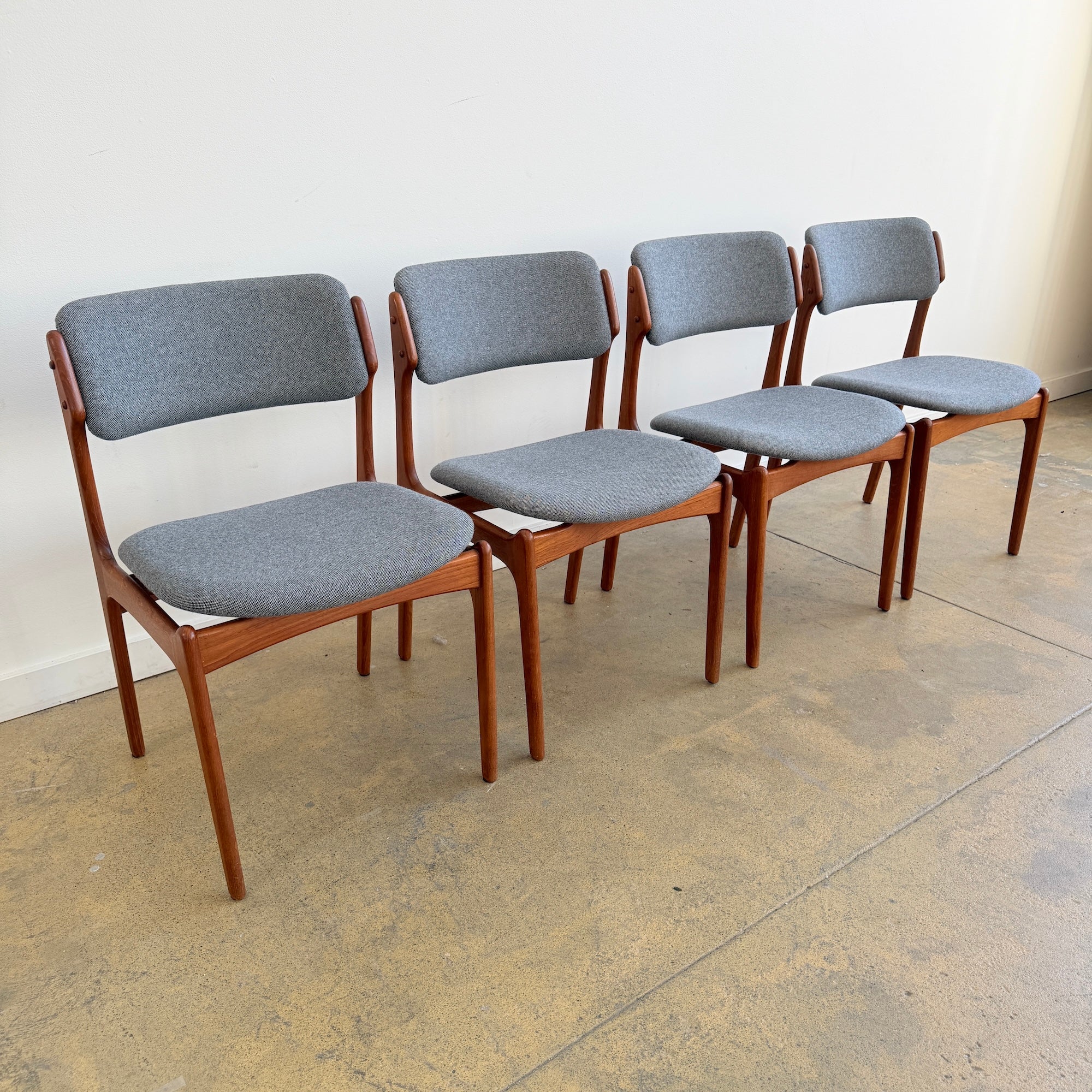 Danish Modern Erik Buch Model 49 Teakwood Dining chairs - Image 3