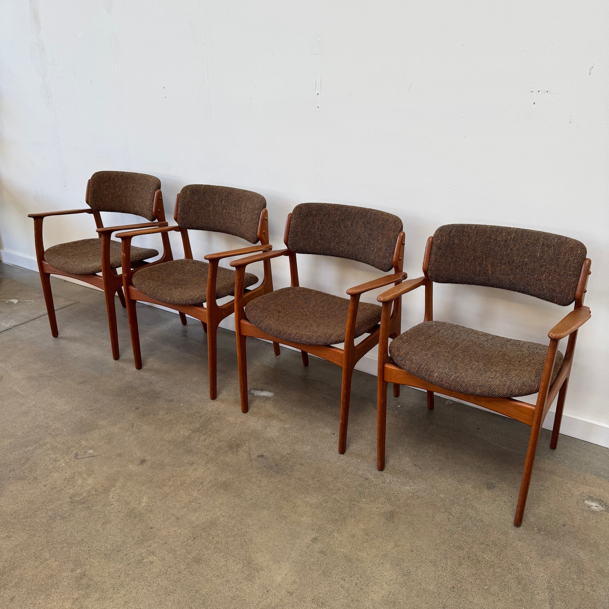 Danish Modern Erik Buch "Model 50" Teak Dining Chairs by Oddense Maskinsnedkeri - Image 10