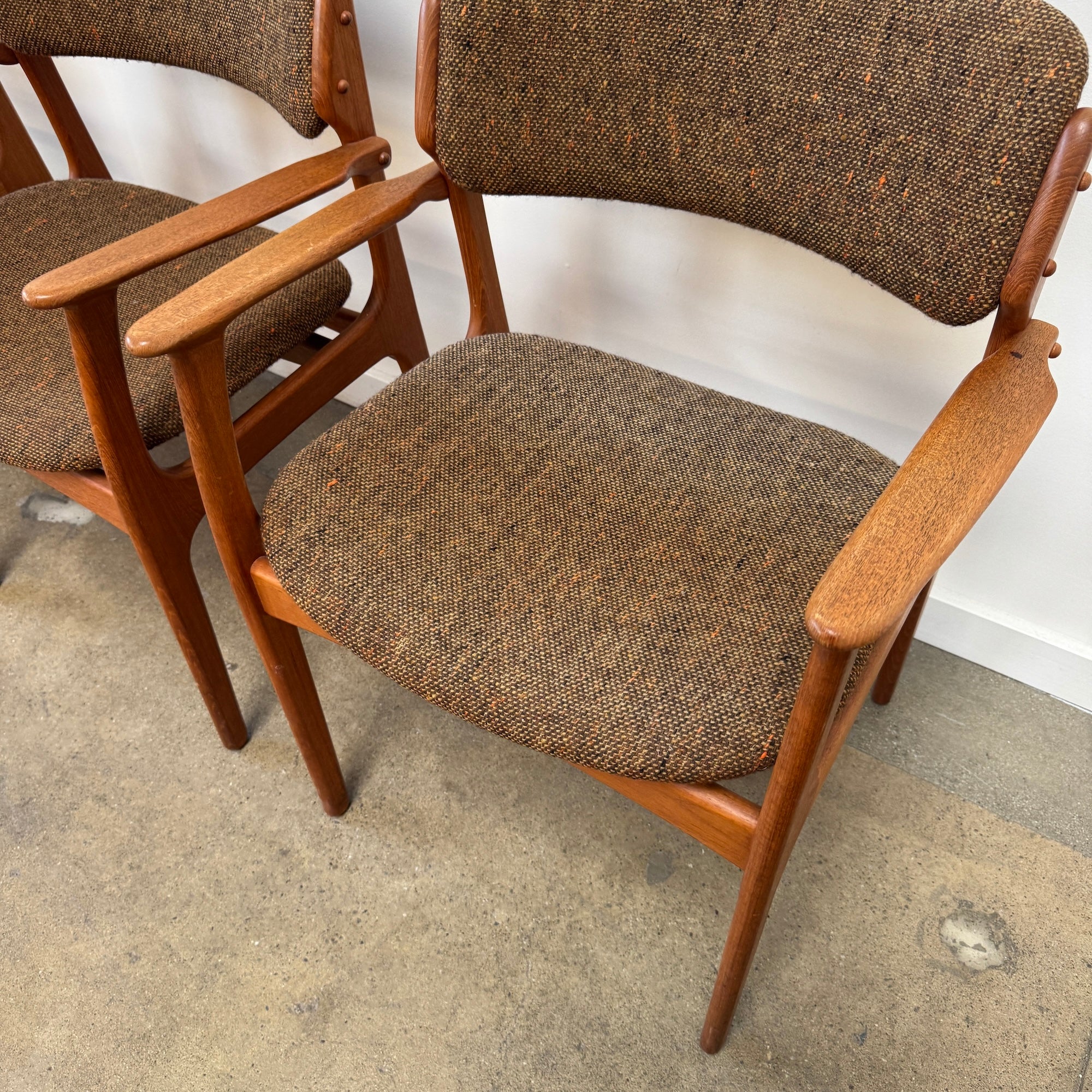 Danish Modern Erik Buch "Model 50" Teak Dining Chairs by Oddense Maskinsnedkeri - Image 7