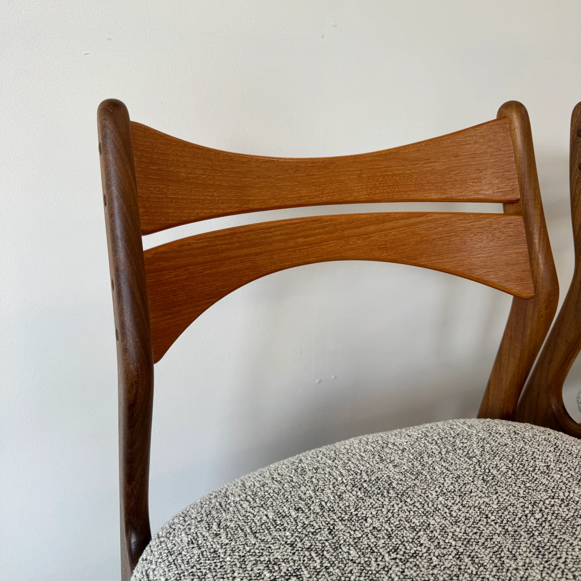 Danish Modern Erik Buch Set of 4 Model 310 Teak dining chairs - Image 7