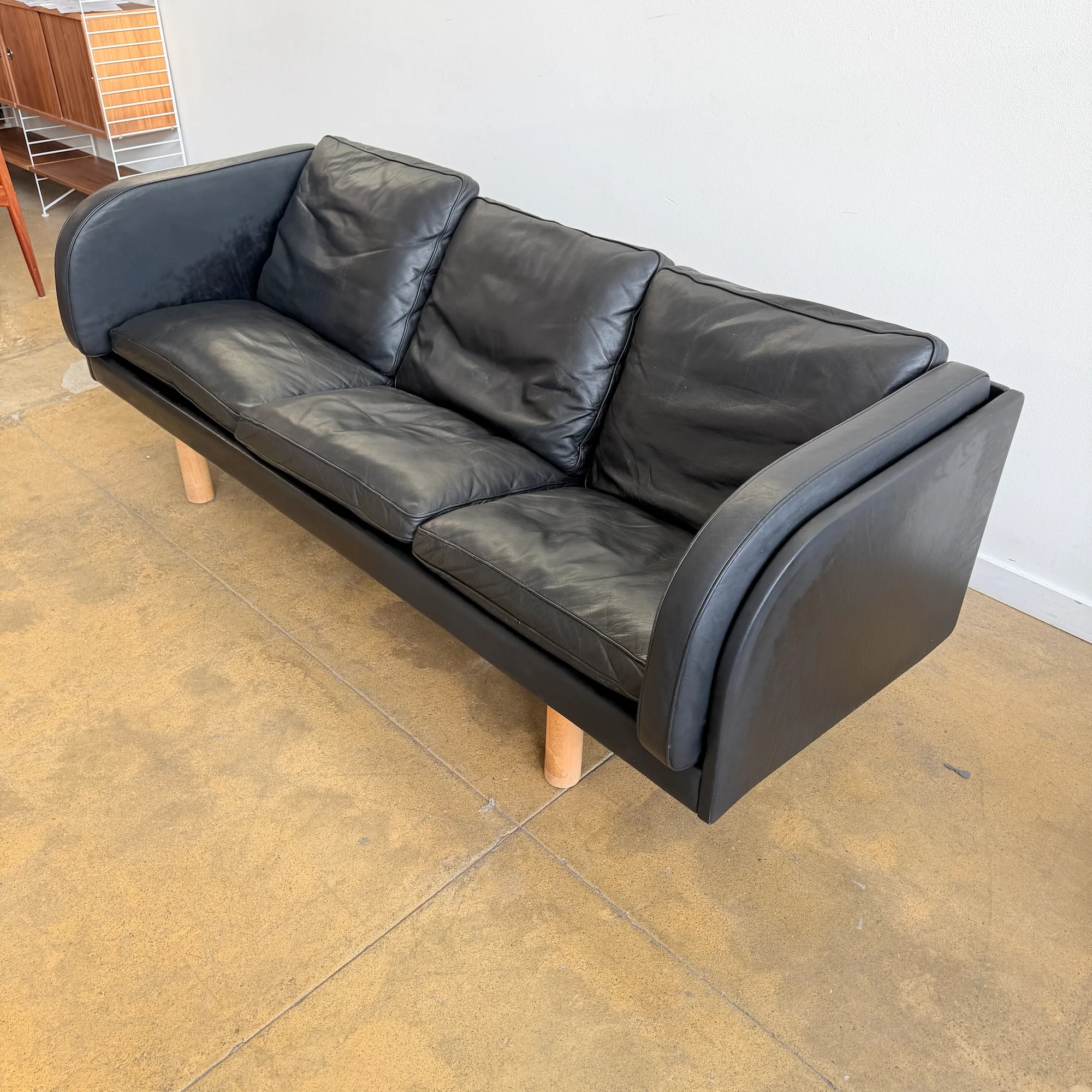 Danish Modern Erik Jørgensen Model EJ20 Leather Sofa by Jørgen Gammelgaard - Image 5