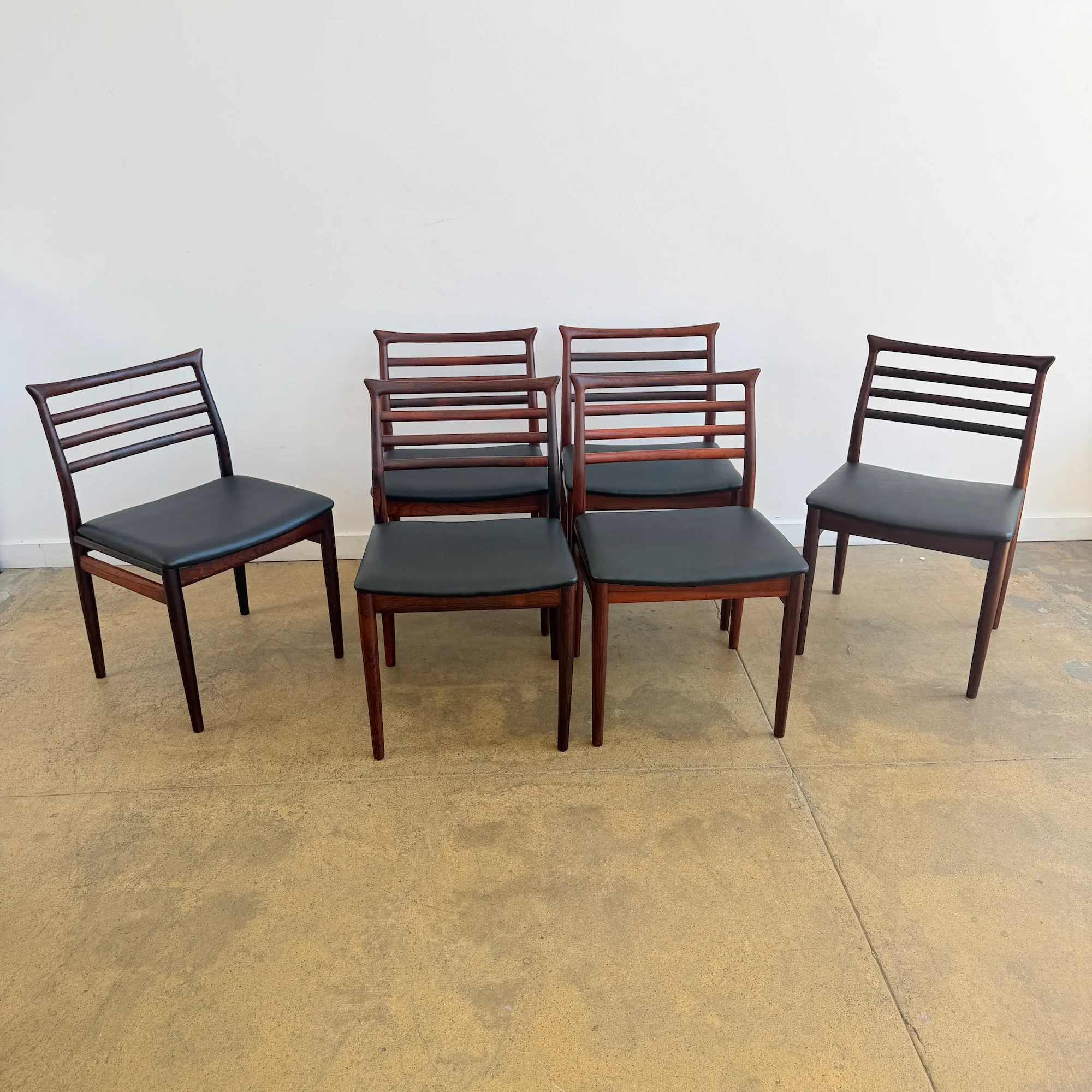 Danish Modern Erling Torvits Rosewood Dining Chairs for Sorø Stolefabrik (Fully Restored) - Image 2