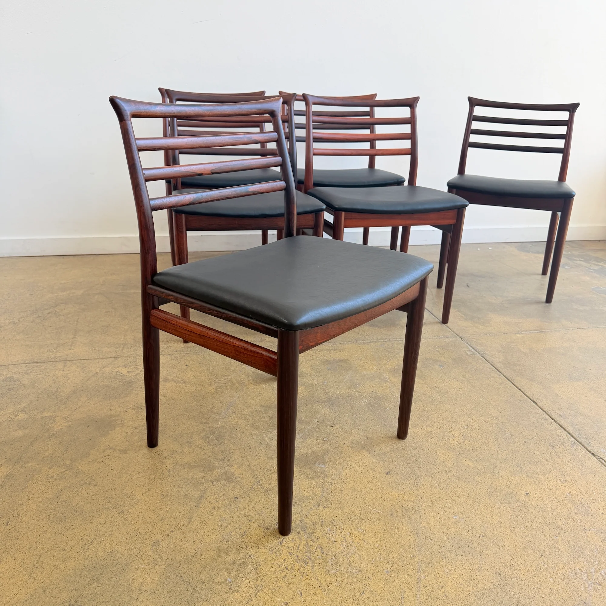 Danish Modern Erling Torvits Rosewood Dining Chairs for Sorø Stolefabrik (Fully Restored) - Image 3