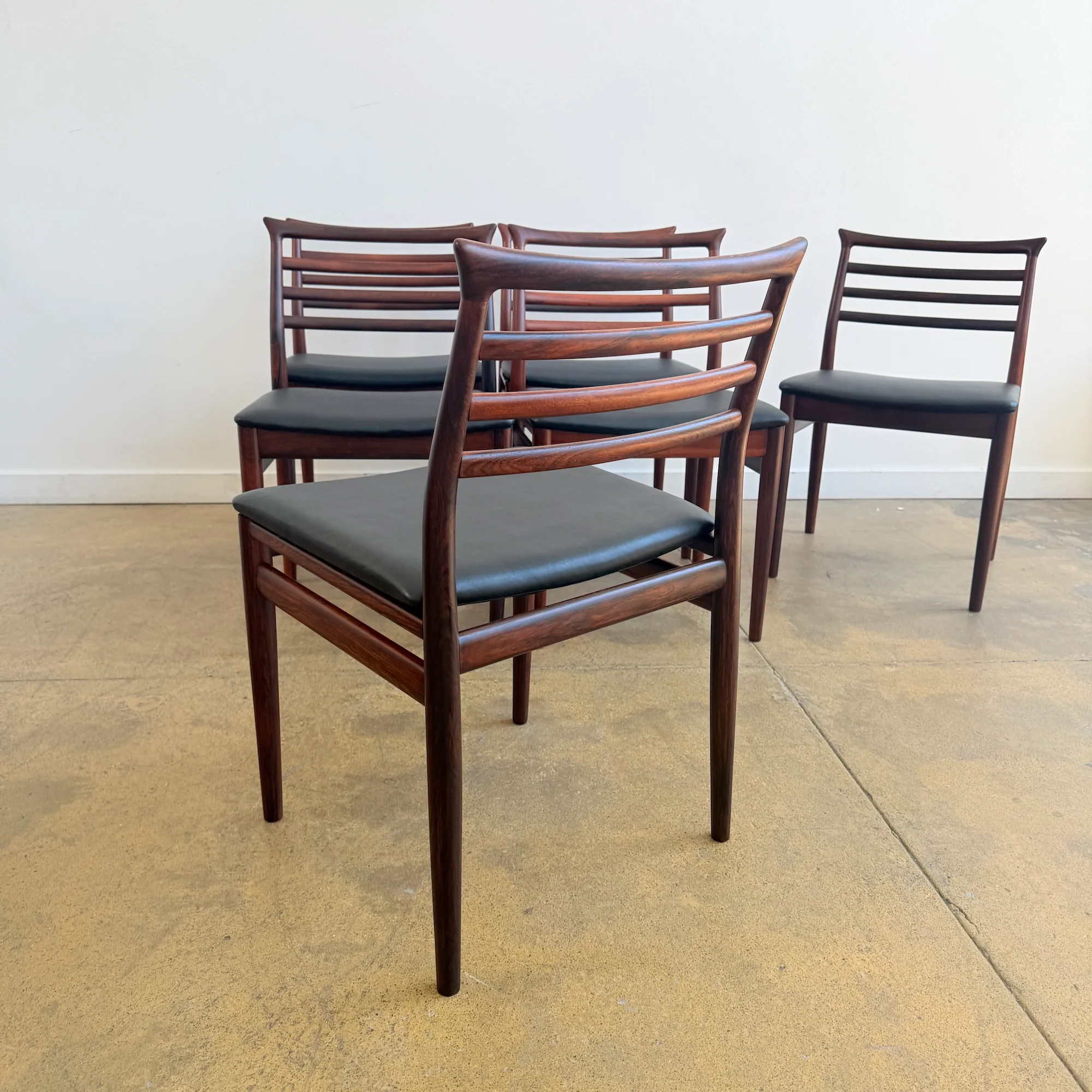 Danish Modern Erling Torvits Rosewood Dining Chairs for Sorø Stolefabrik (Fully Restored) - Image 4