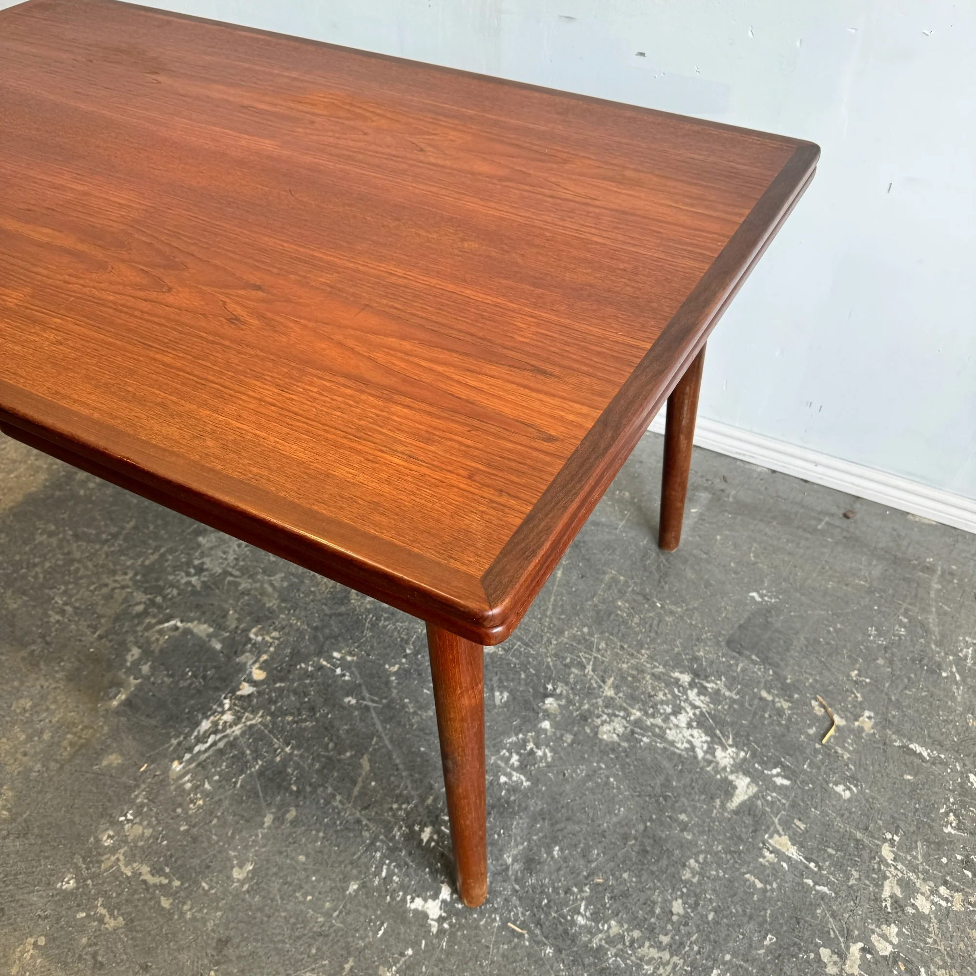 Danish Modern Expandable Teak Dining Table - Image 10