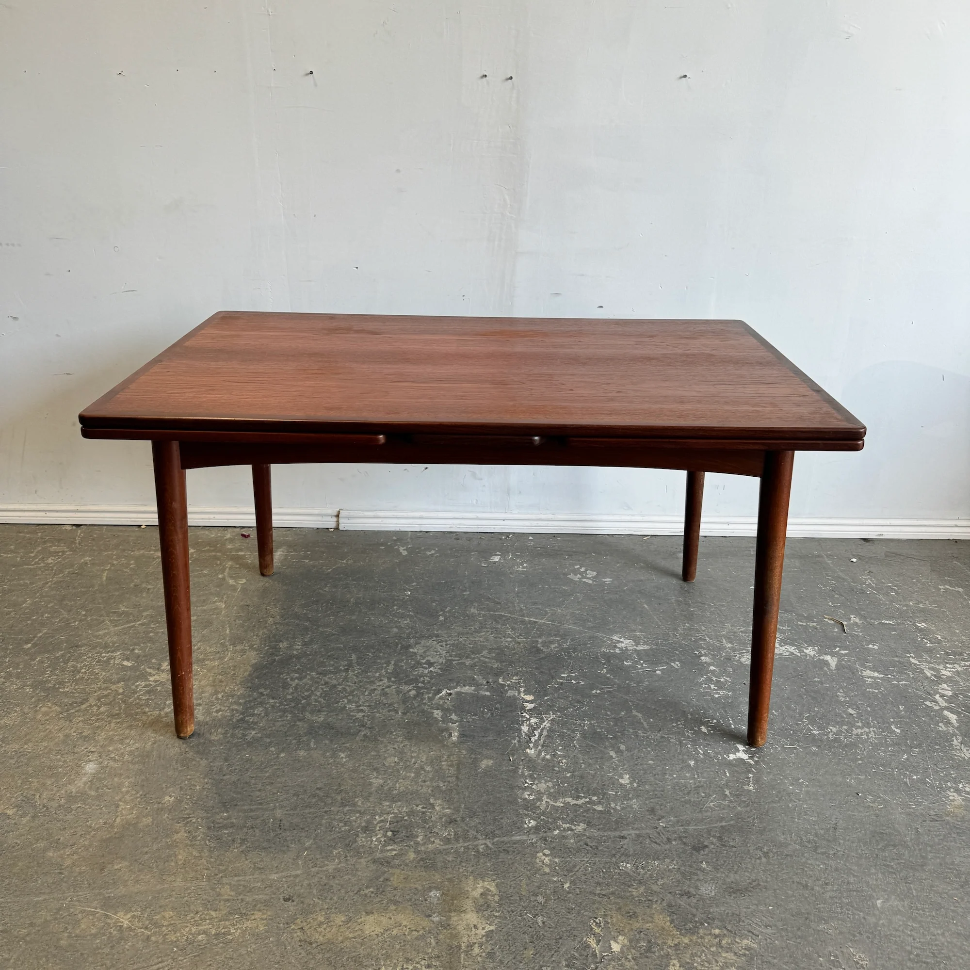 Danish Modern Expandable Teak Dining Table - Image 3