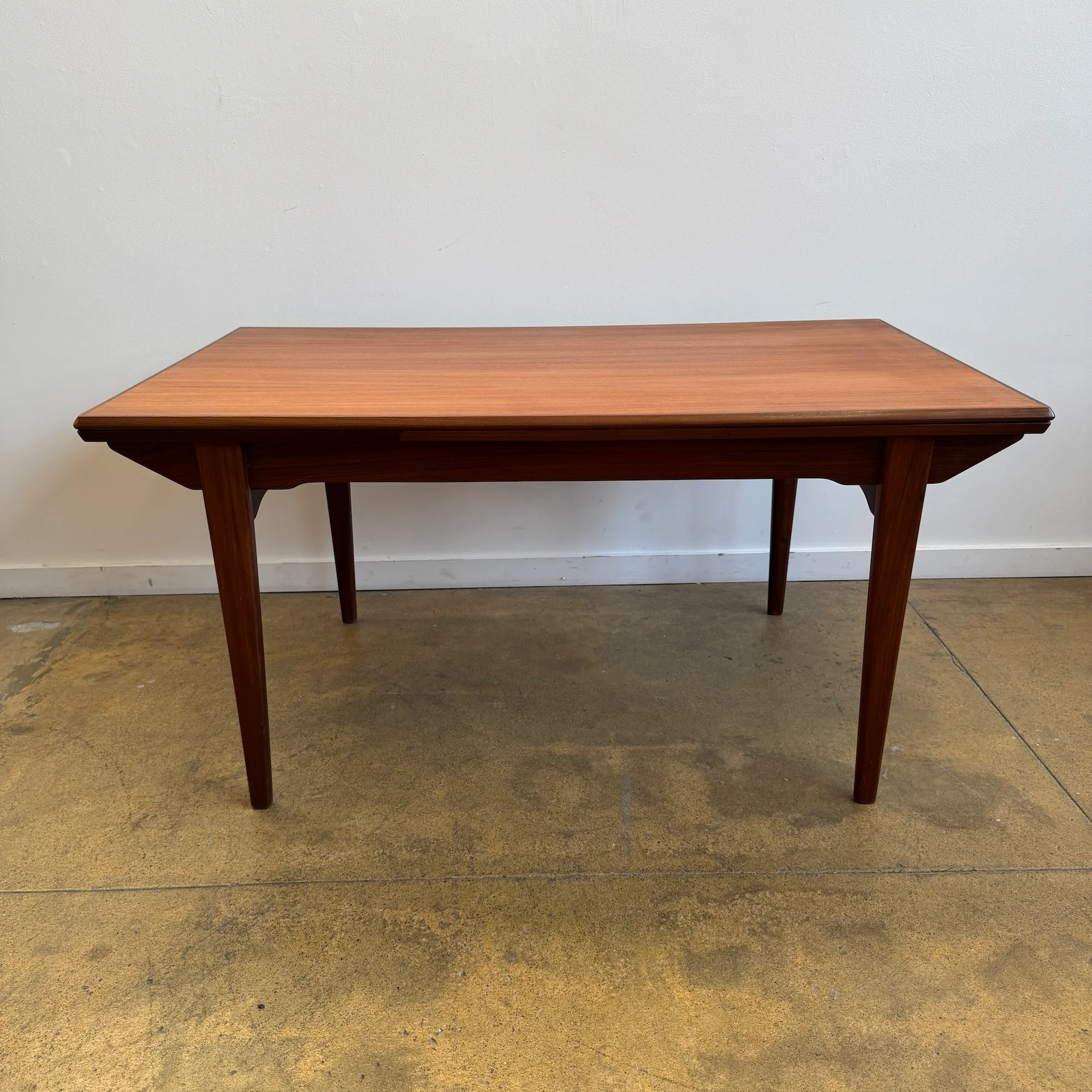 Danish Modern Expandable teak dining table - Image 2