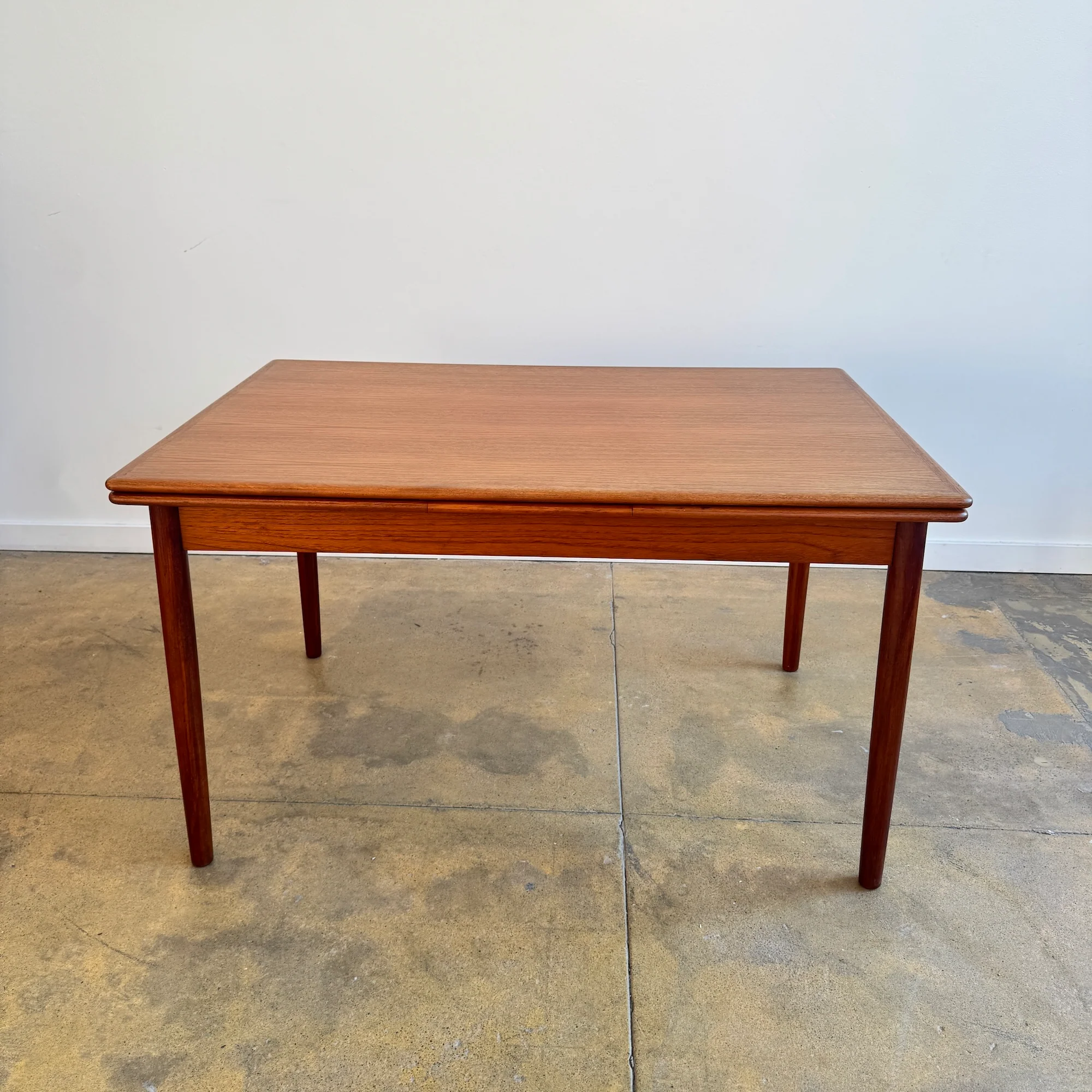 Danish Modern Expandable Teak Dining Table (Refinish) - Image 3
