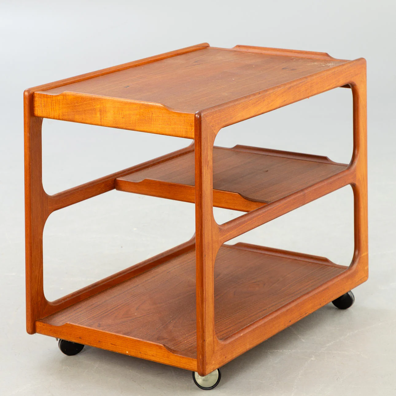 Danish Modern Extendible Teak Serving cart from Sika Møbler