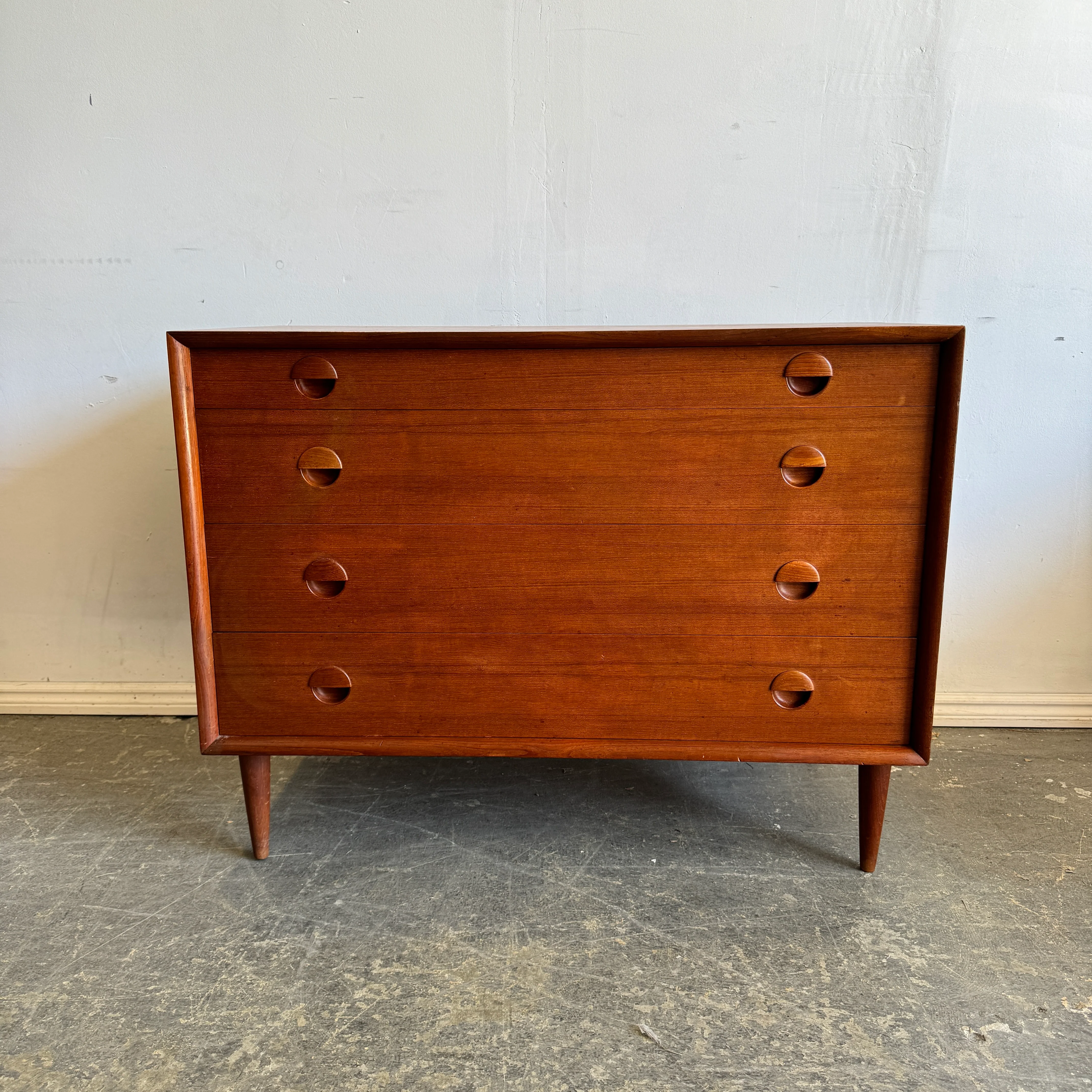 Danish Modern Grete Jalk for Sibast Teak Small 4 Drawer Dresser