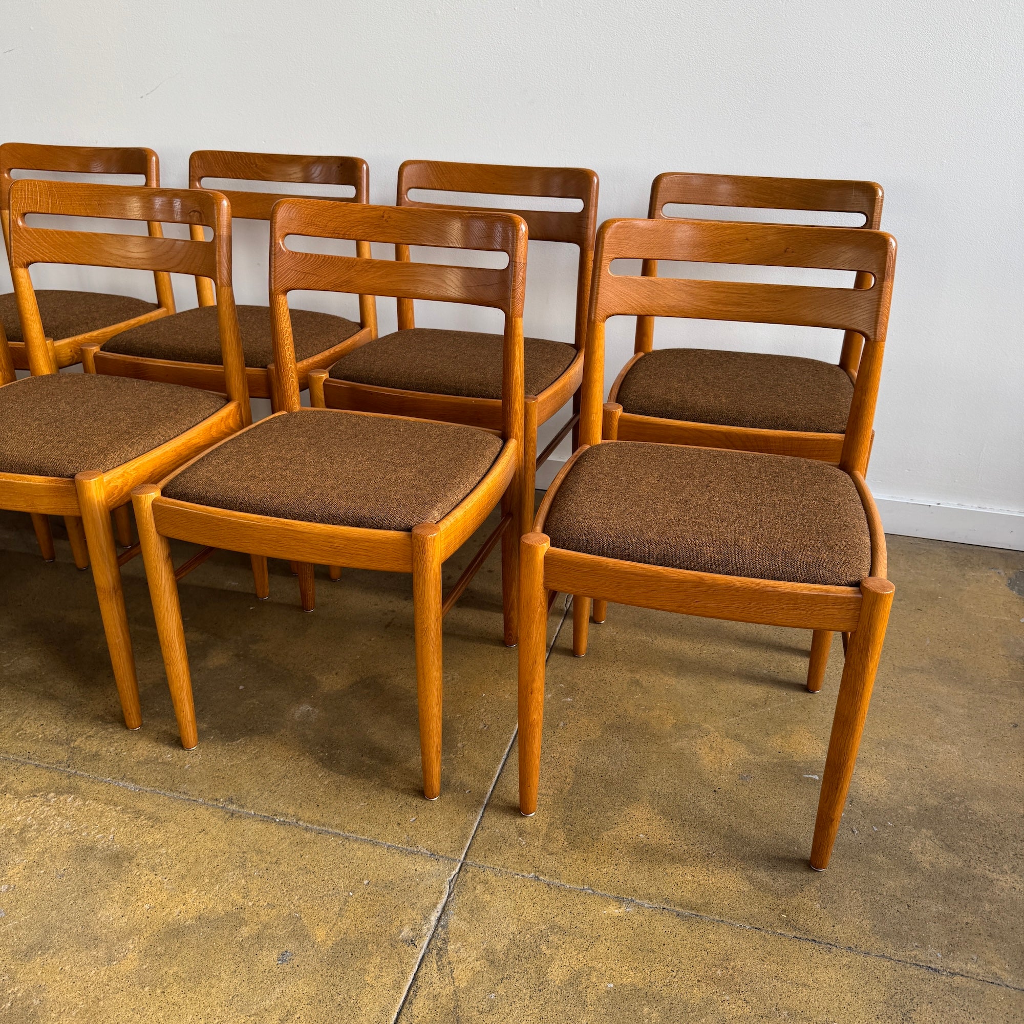 Danish Modern H.W. KLEIN. for Bramin 12 Oak Dining Chairs - Image 4